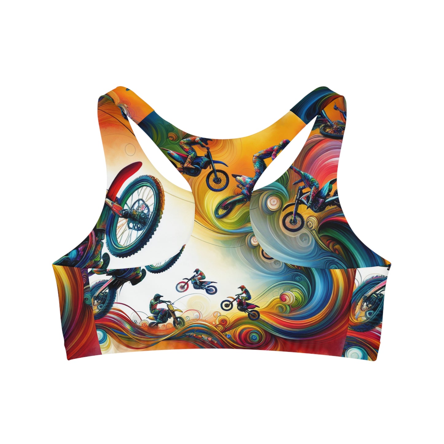 Surreal Moto Swirl - Sports Bra