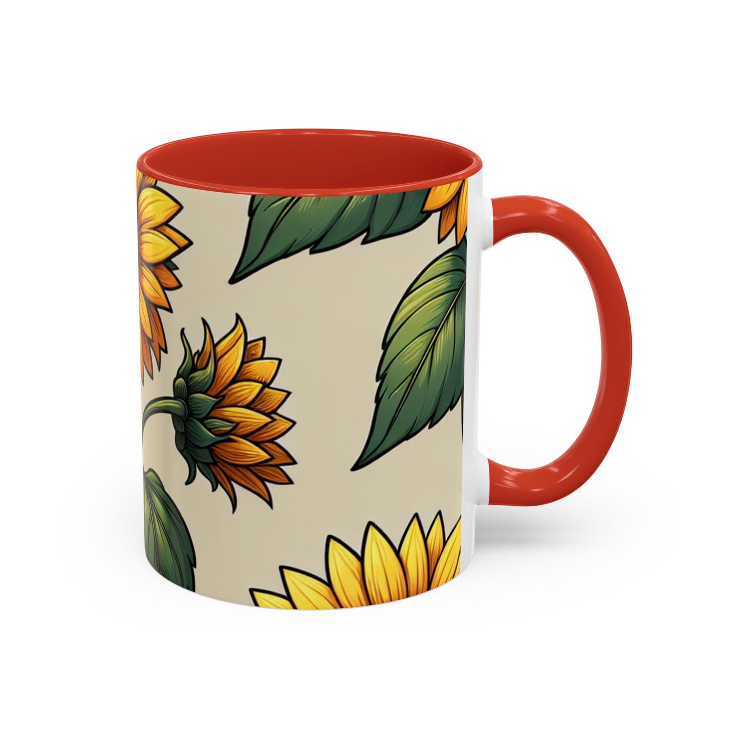 Sunlit Sunflower Serenade - Mugs