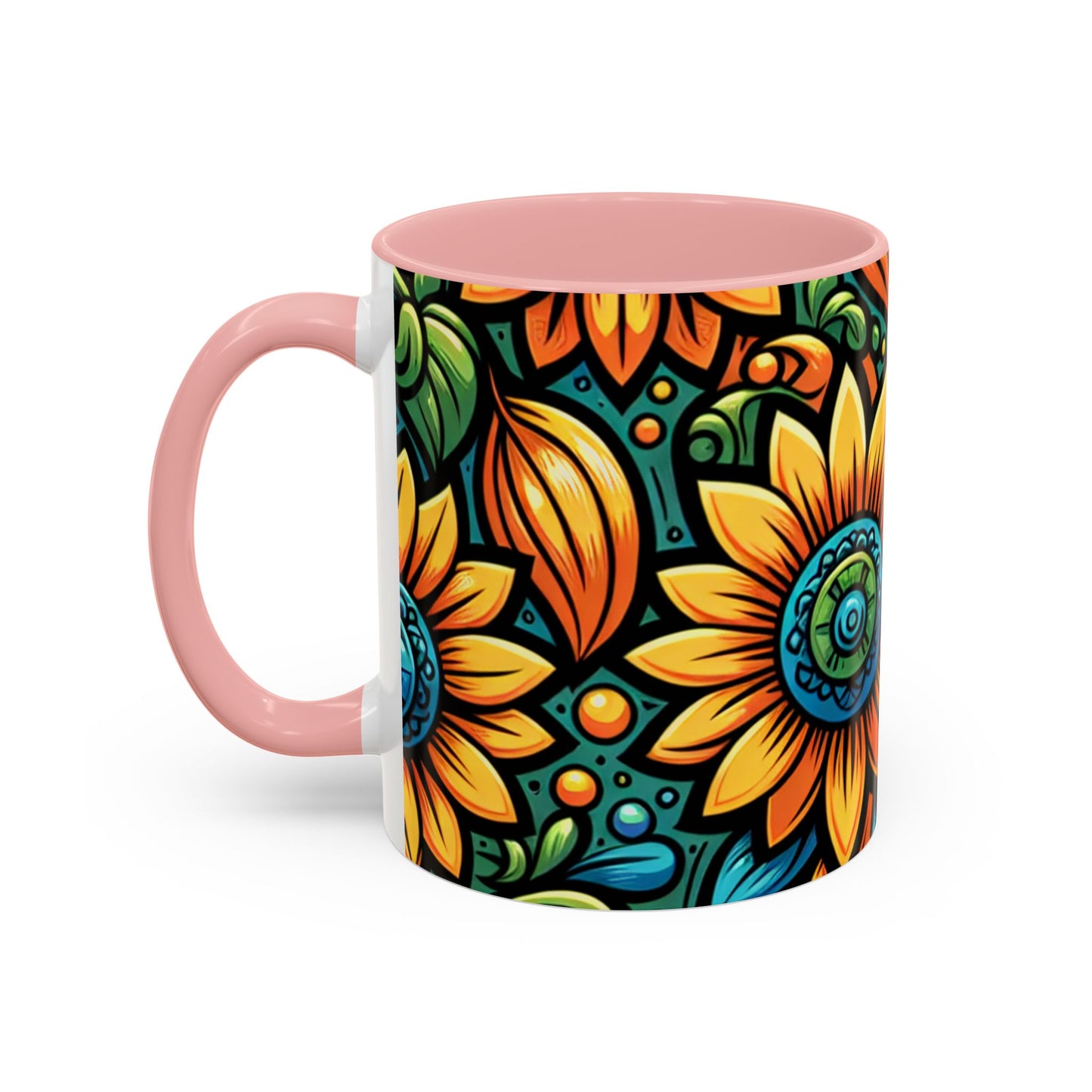 Enchanted Sunflower Mosaic - Mugs