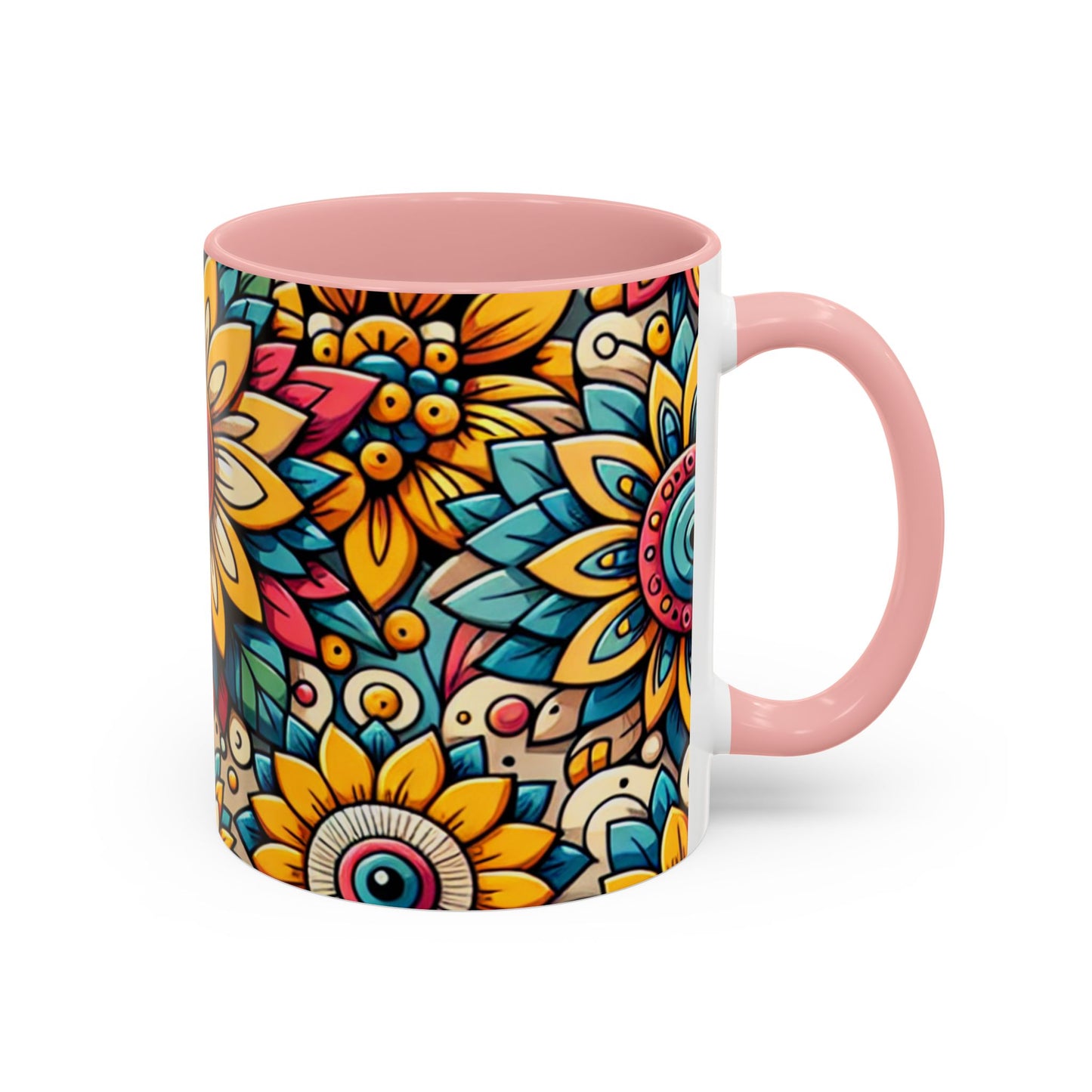 Floral Kaleidoscope Burst - Mugs