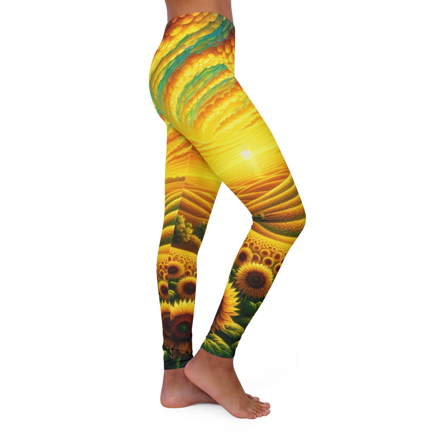 Amber Waves of Bloom - Leggings