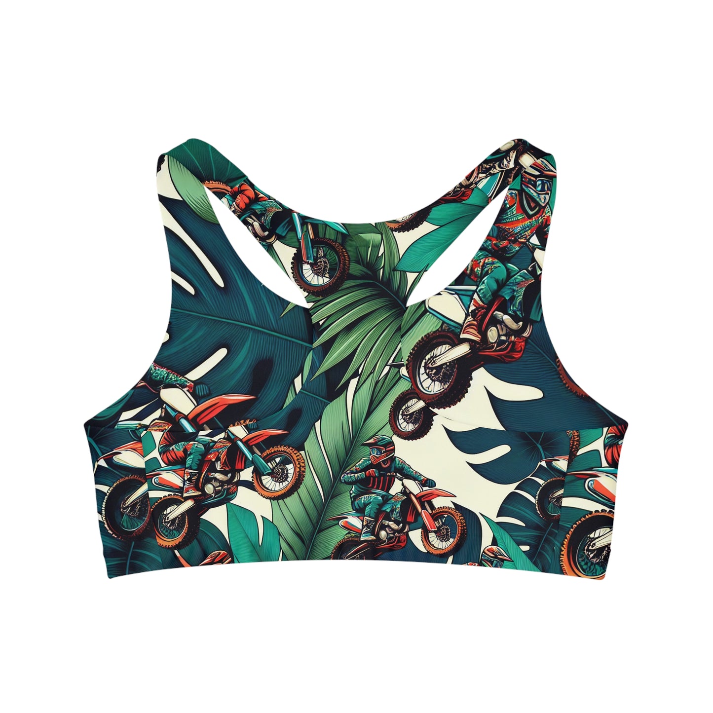 Tropical Moto Mayhem - Sports Bra