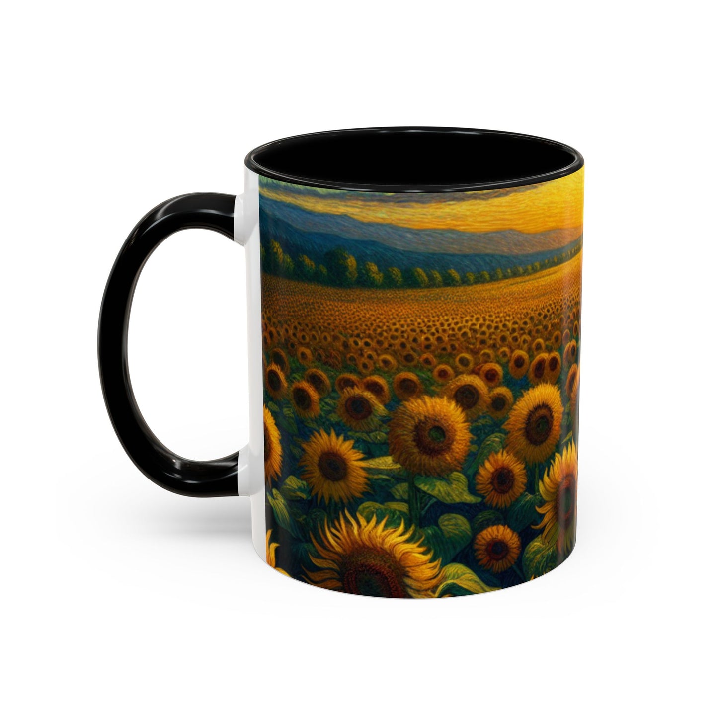 Sunset Sonata Sunflower Field - Mugs