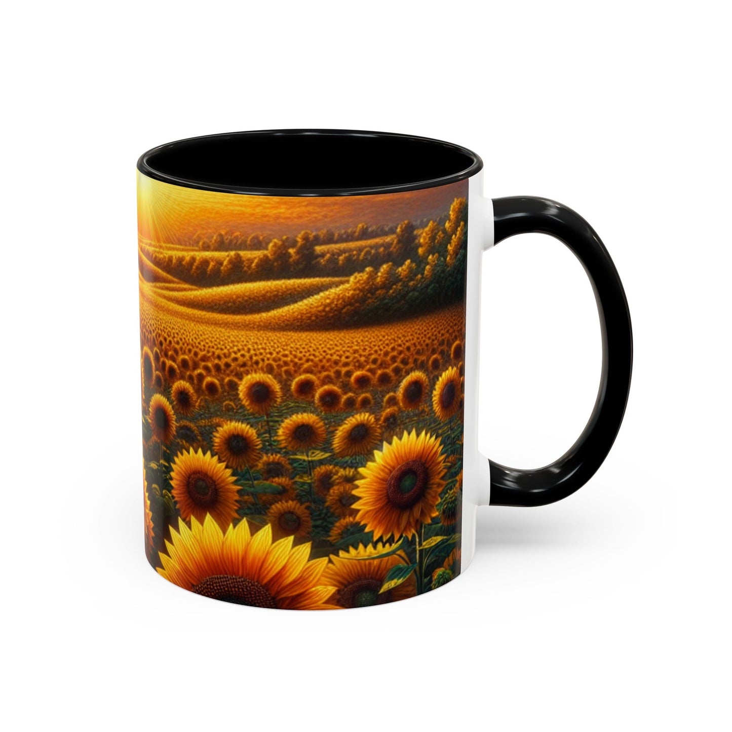 Amber Sunflower Serenade - Mugs