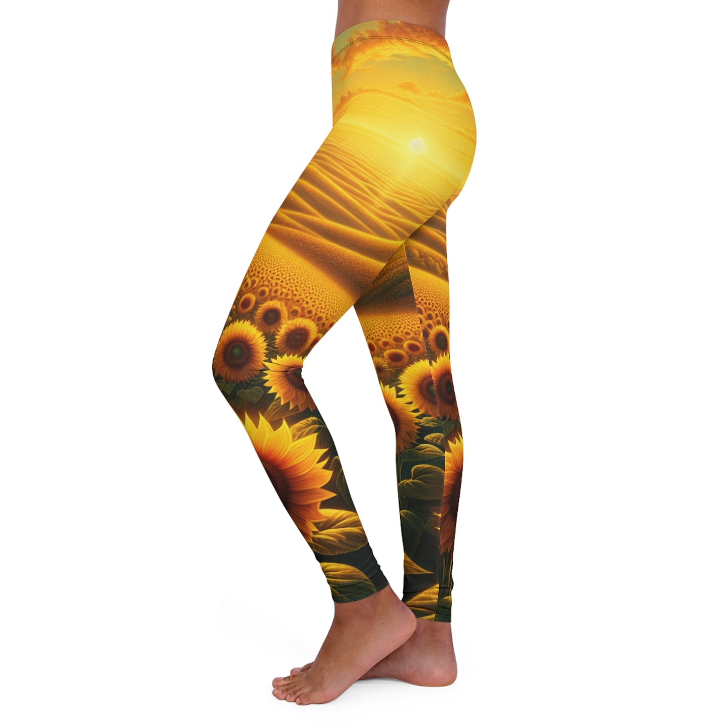 Amber Waves of Bloom - Leggings