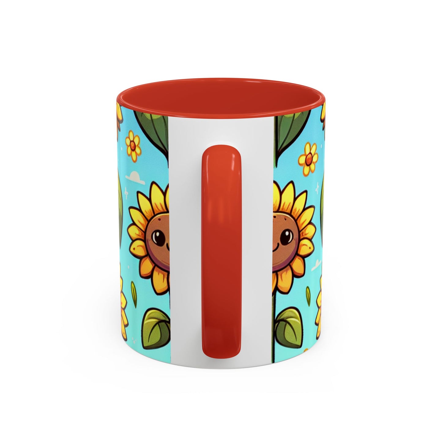 Cheerful Sunflower Smiles Pattern - Mugs