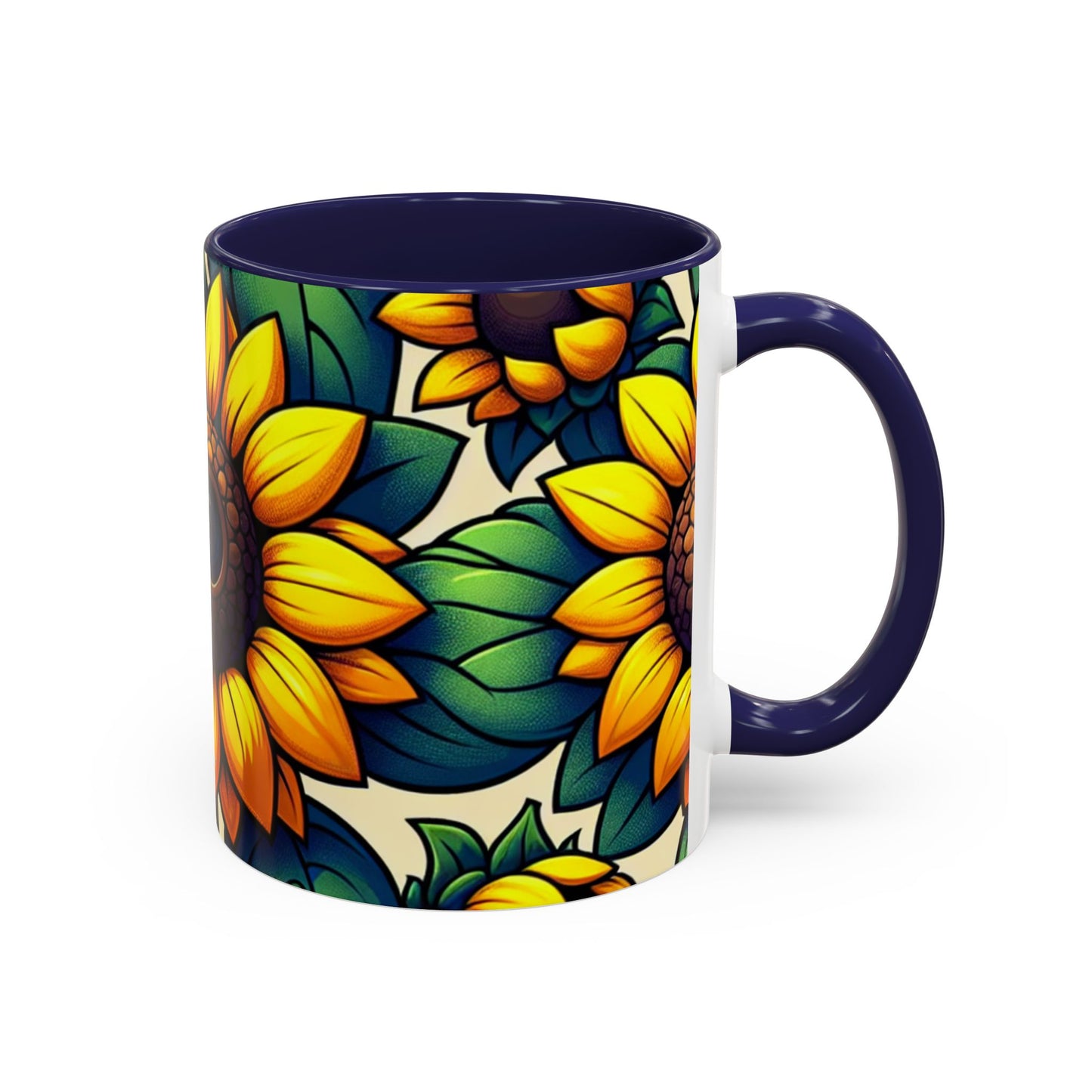 Golden Helianthus Haven - Mugs
