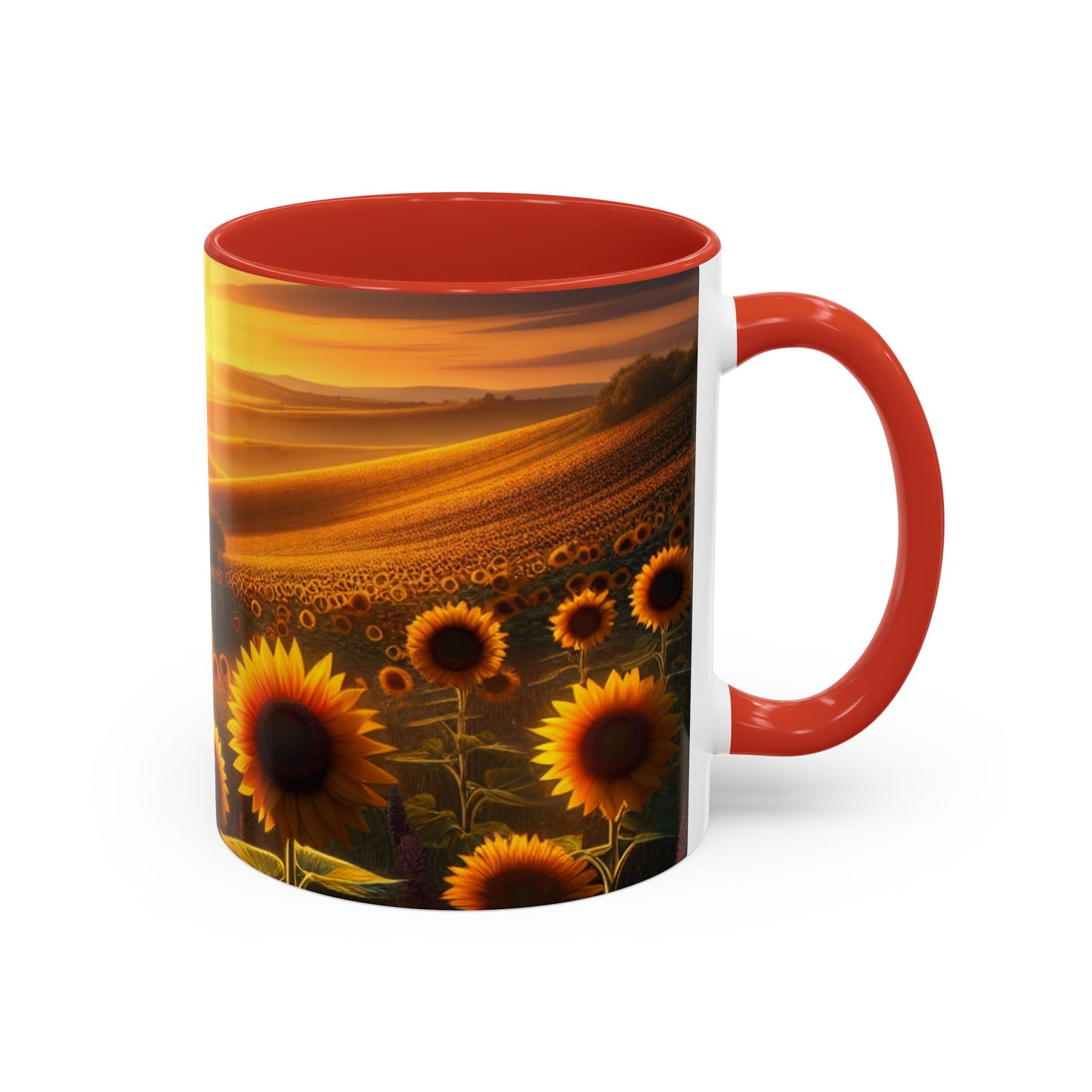 Amber Sunflower Serenade - Mugs
