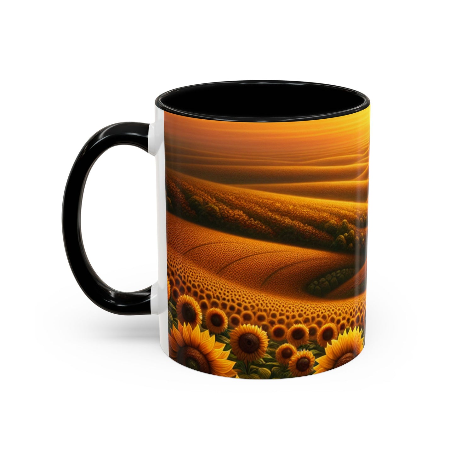 Amber Horizon Sunflower Waves - Mugs