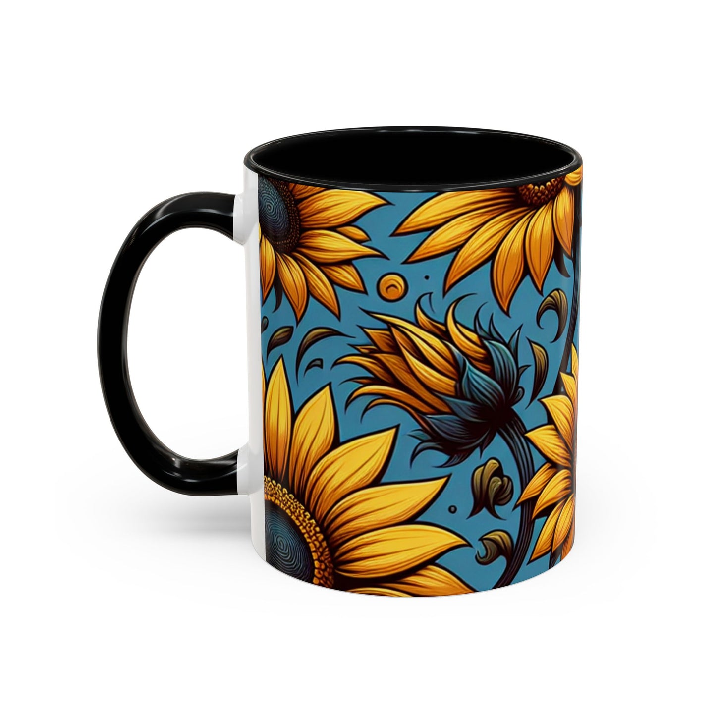 Midnight Sunflower Majesty - Mugs