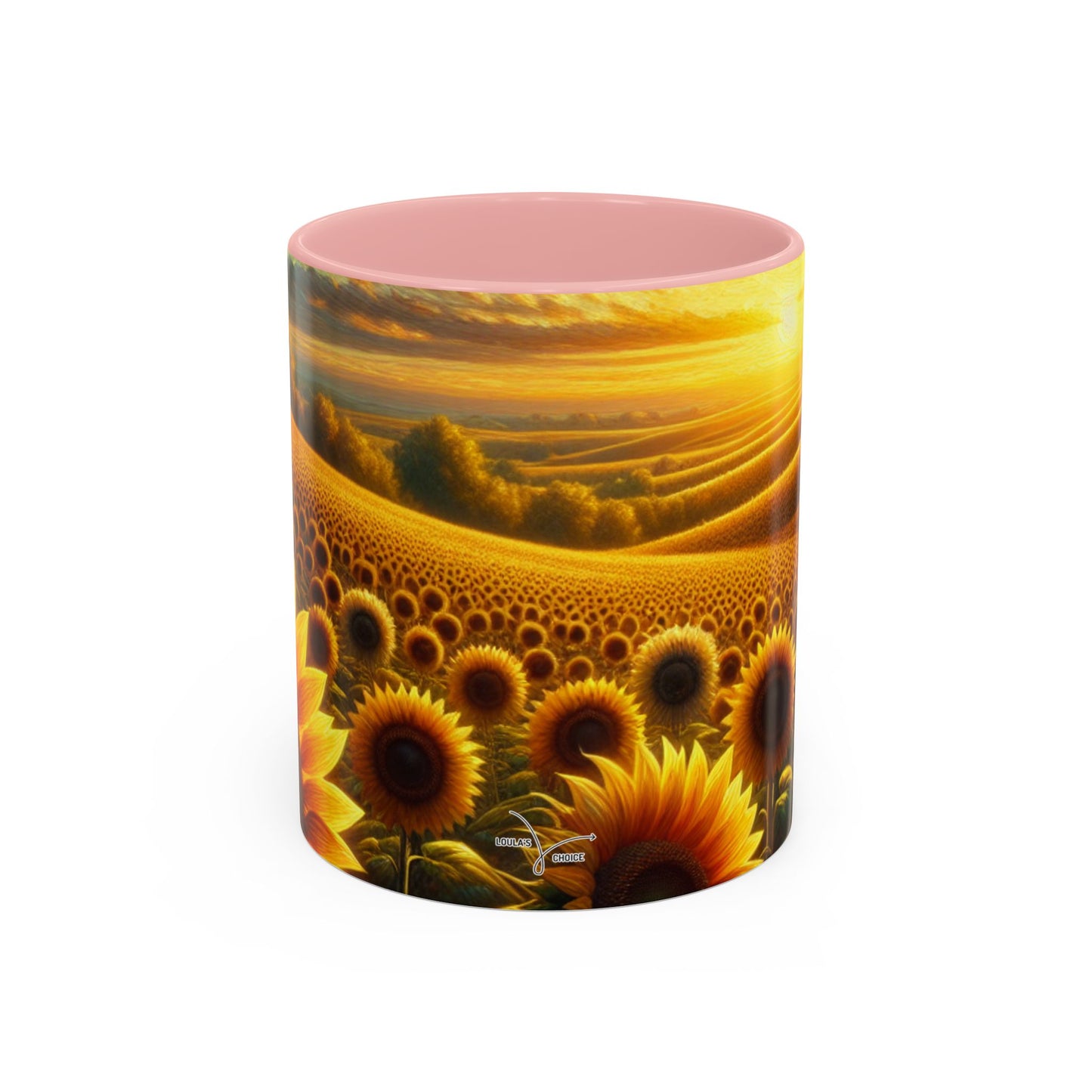 Sunset Serenade in the Sunflower Valley - Mugs