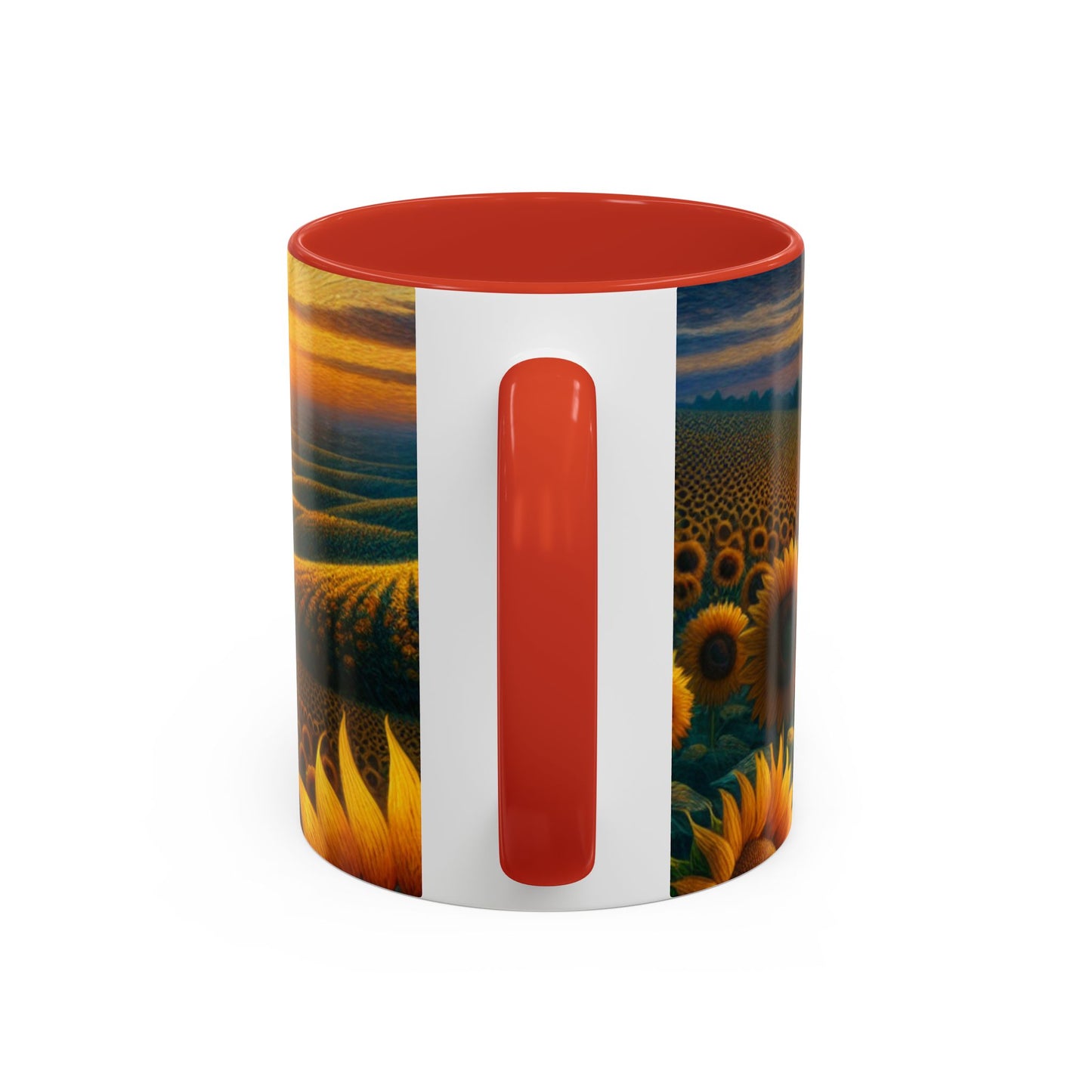 Sunset Serenade in the Sunflower Fields - Mugs