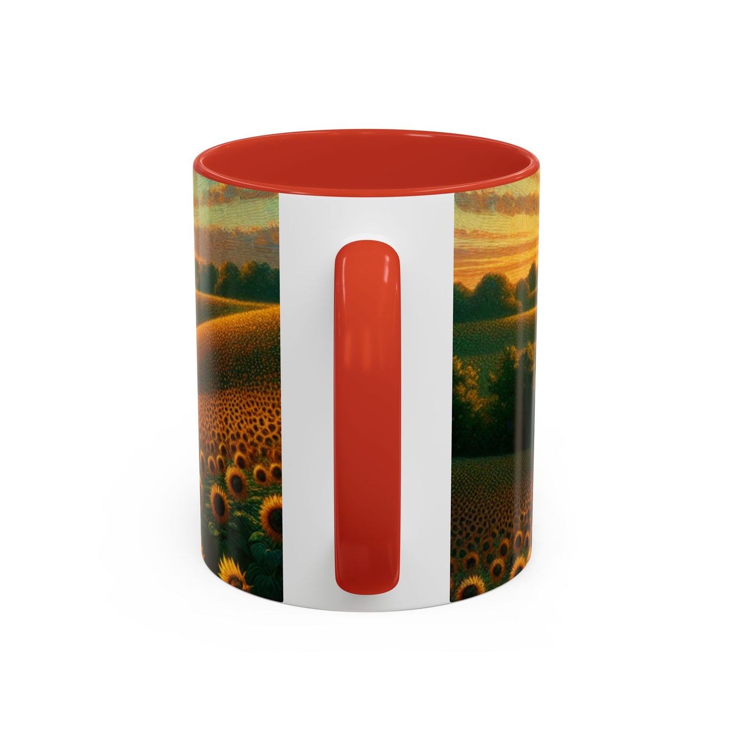 Sunset Harmony Sunflower Fields - Mugs