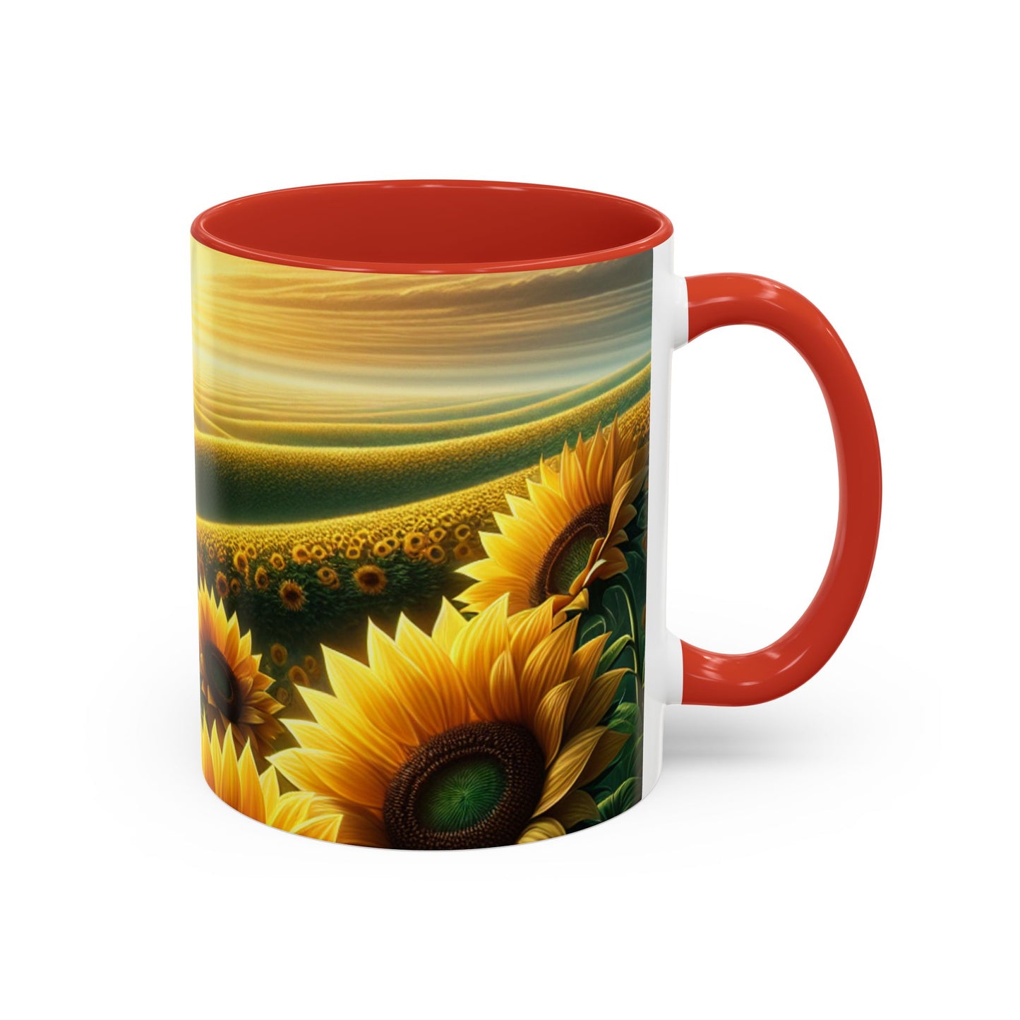 Sunset Sunflower Serenade - Mugs