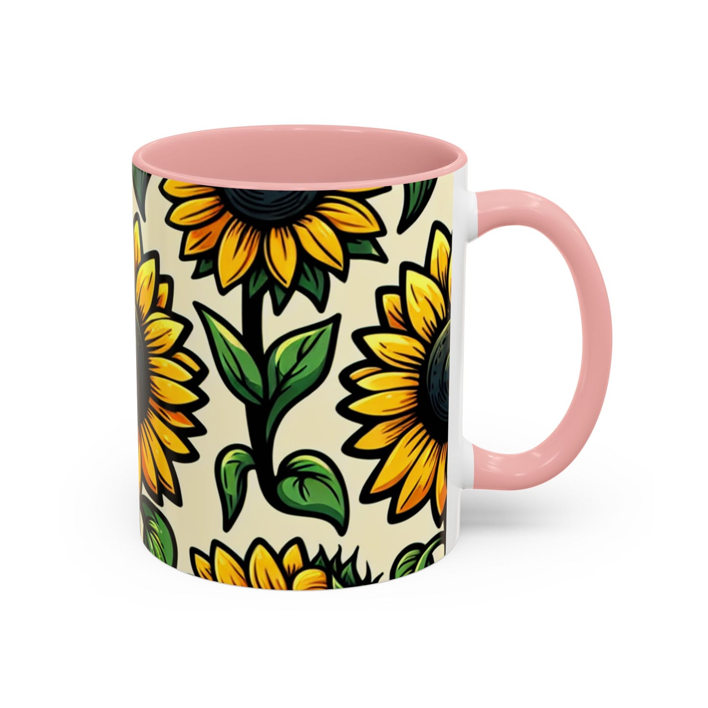 Sunlit Sunflower Delight - Mugs
