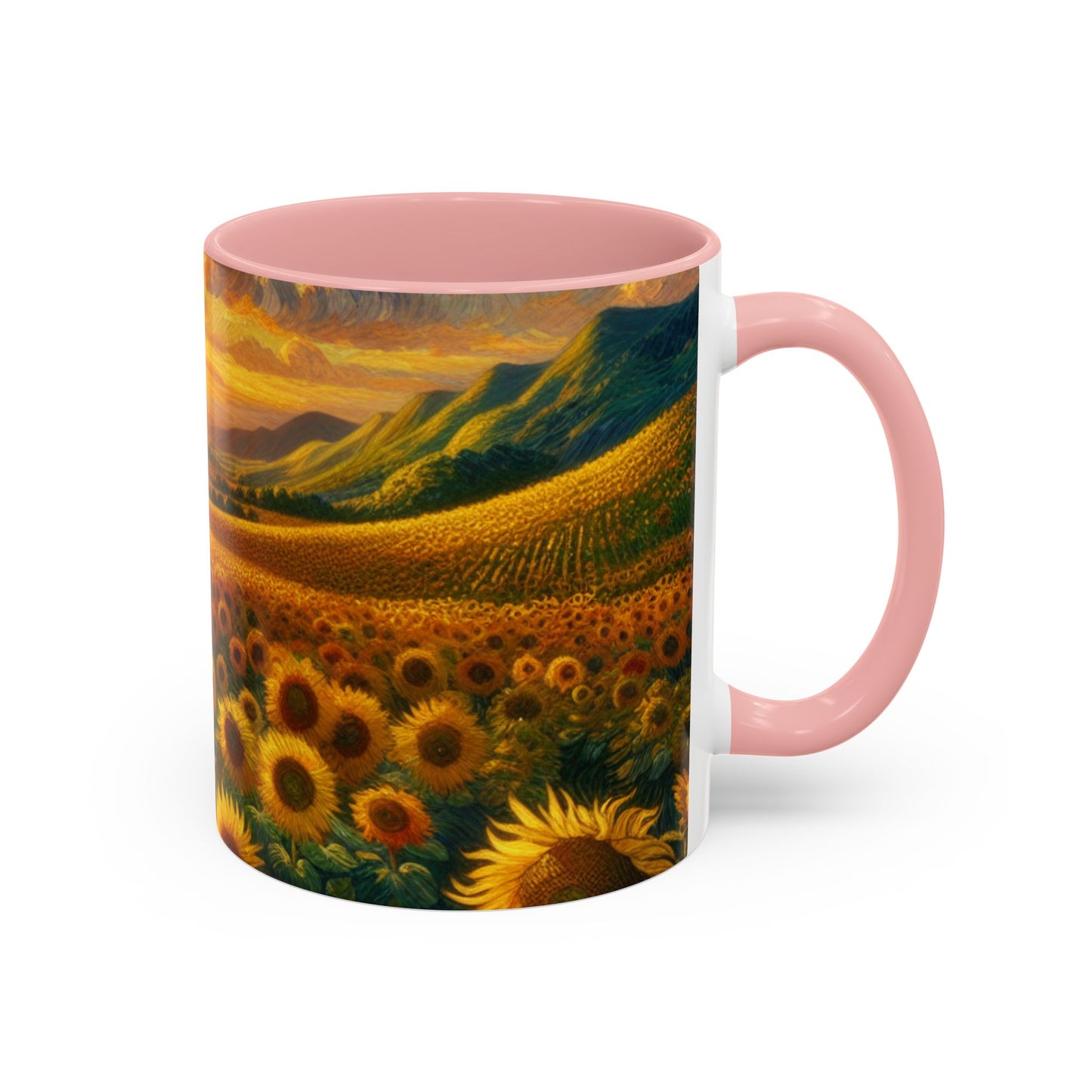 Sunflower Radiance Swirl - Mugs