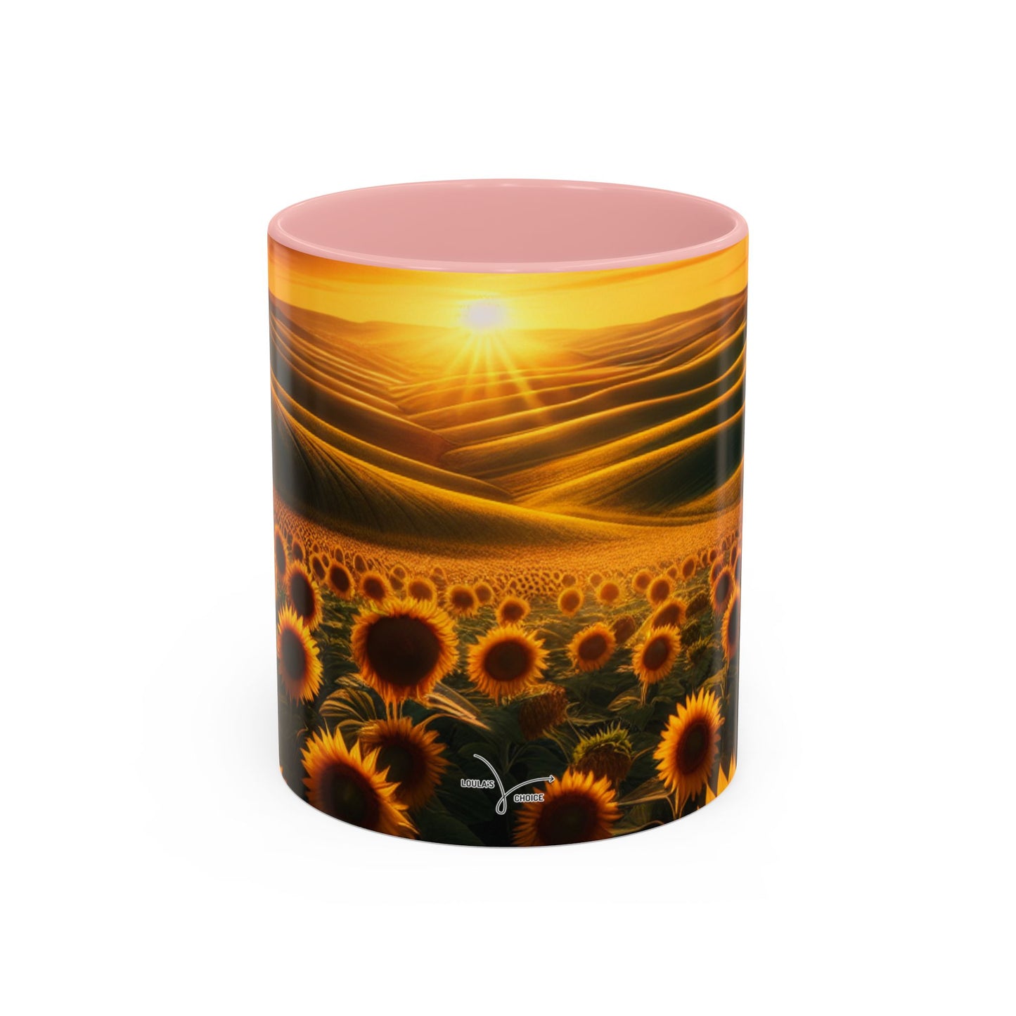 Sunrise Serenade in Sunflower Valleys - Mugs