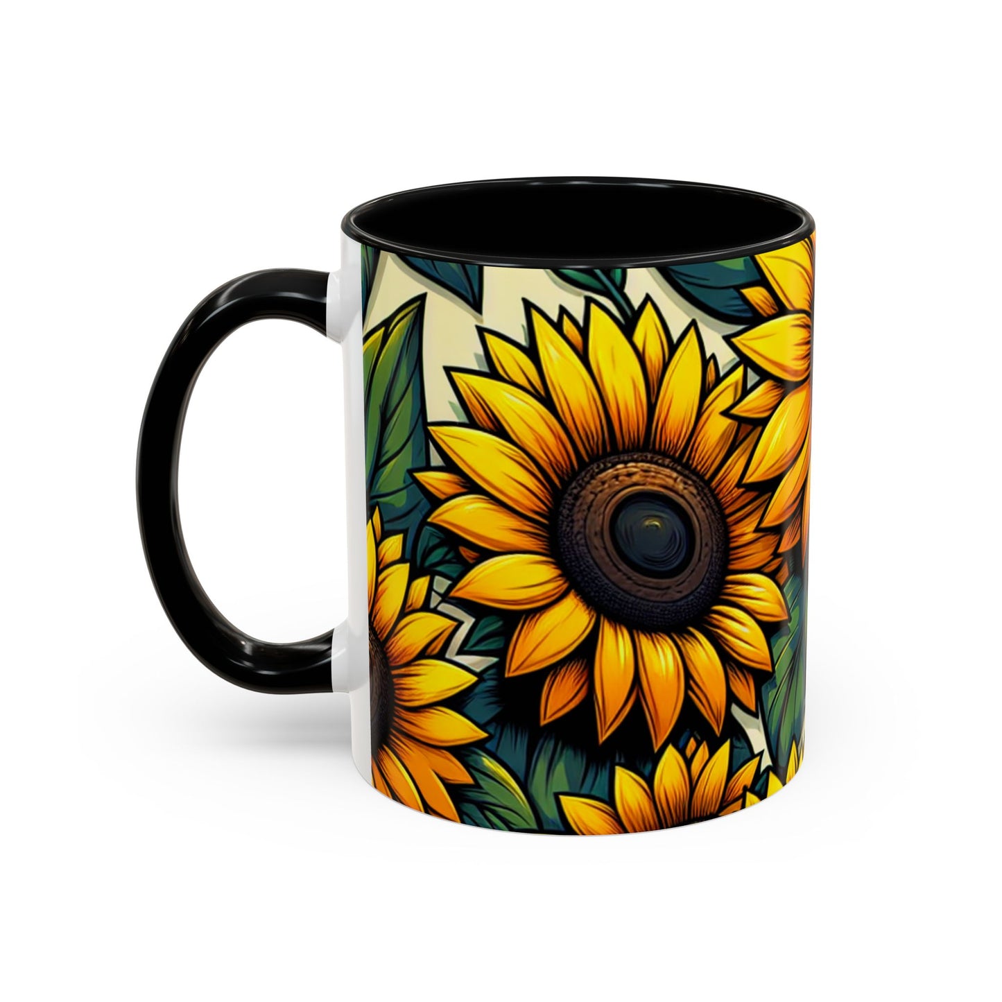 Sunflower Radiance Essence Pattern - Mugs