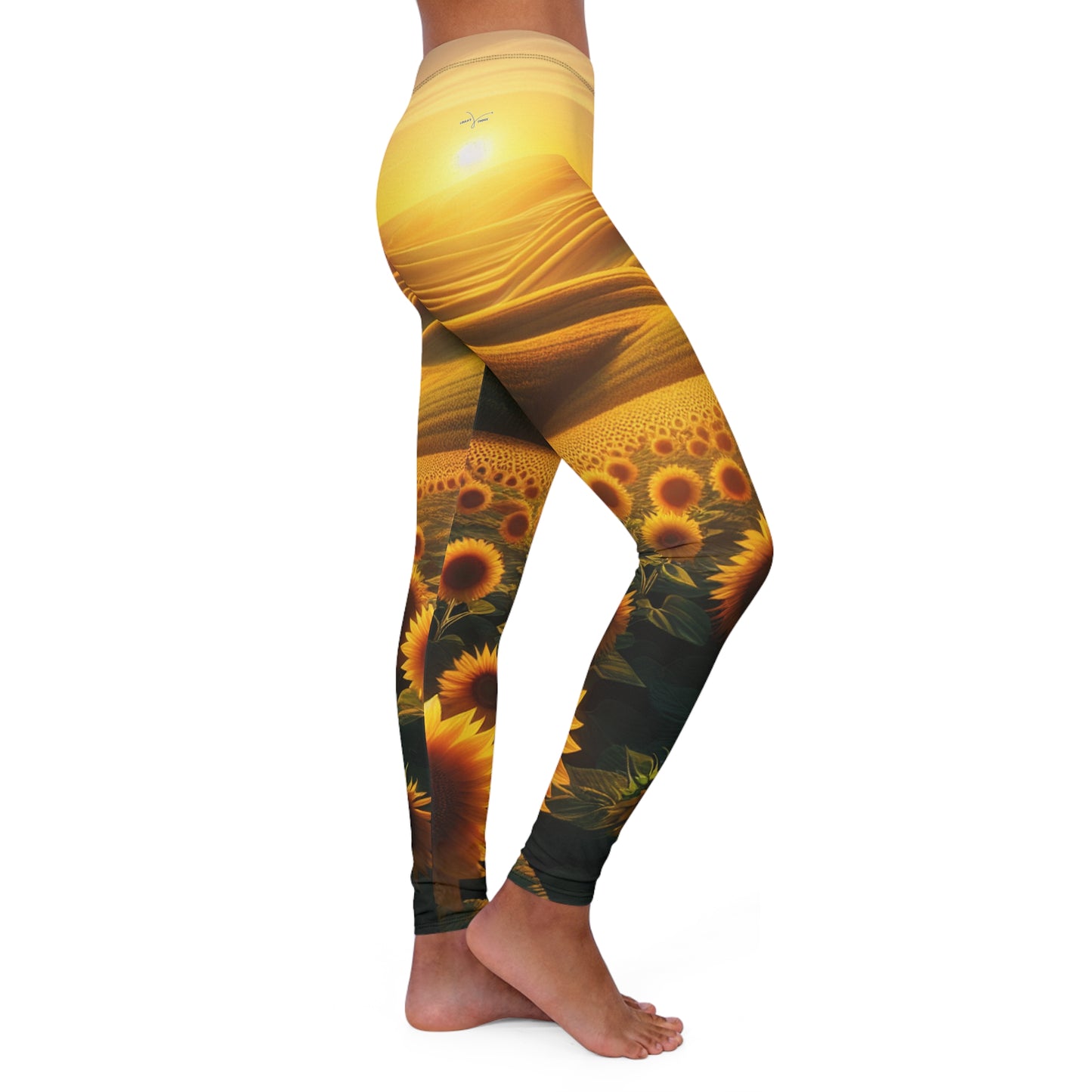 Sunset Serenity in Sunflower Valleys - Leggings