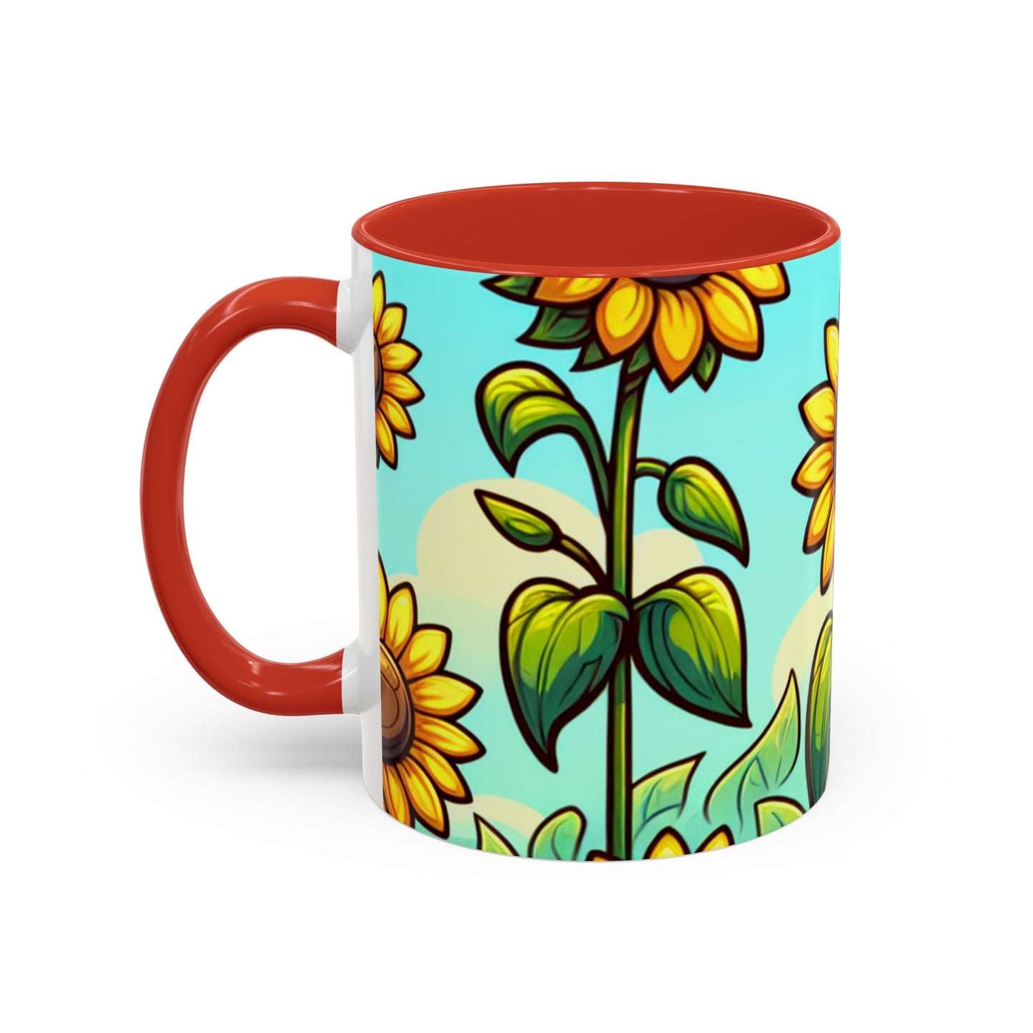 Sunshine Serenade Sunflower Array - Mugs