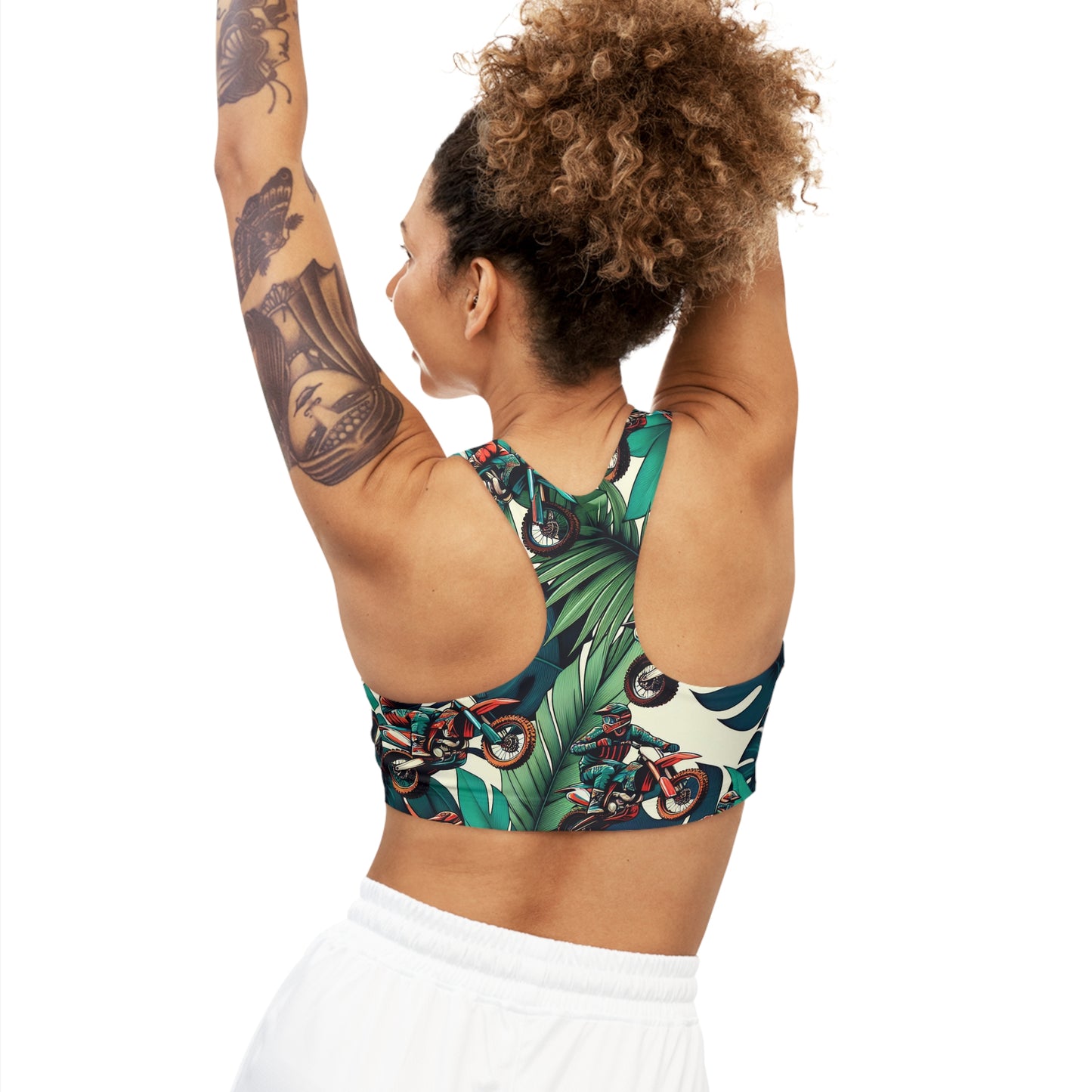 Tropical Moto Mayhem - Sports Bra