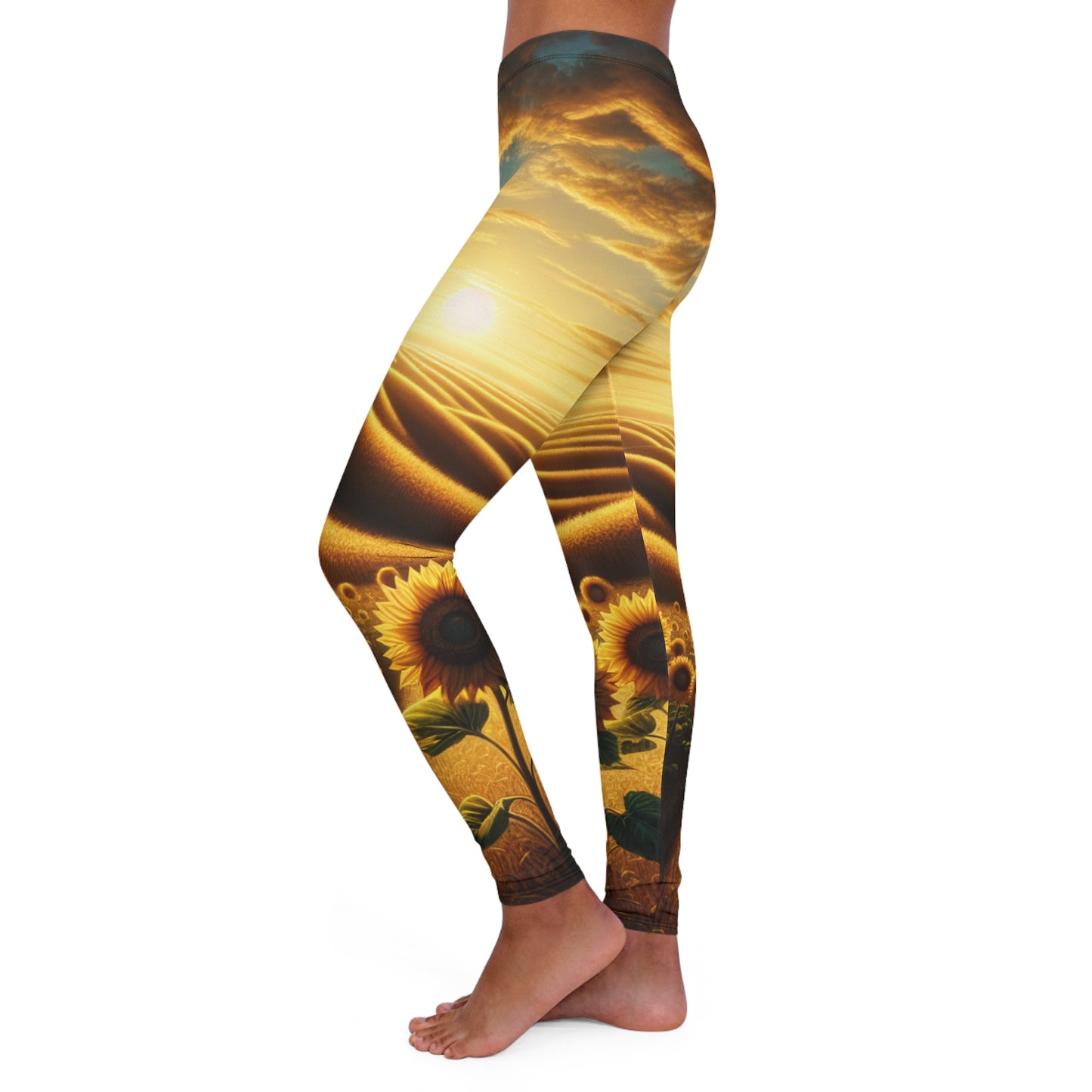 Golden Sunrise Meadow - Leggings