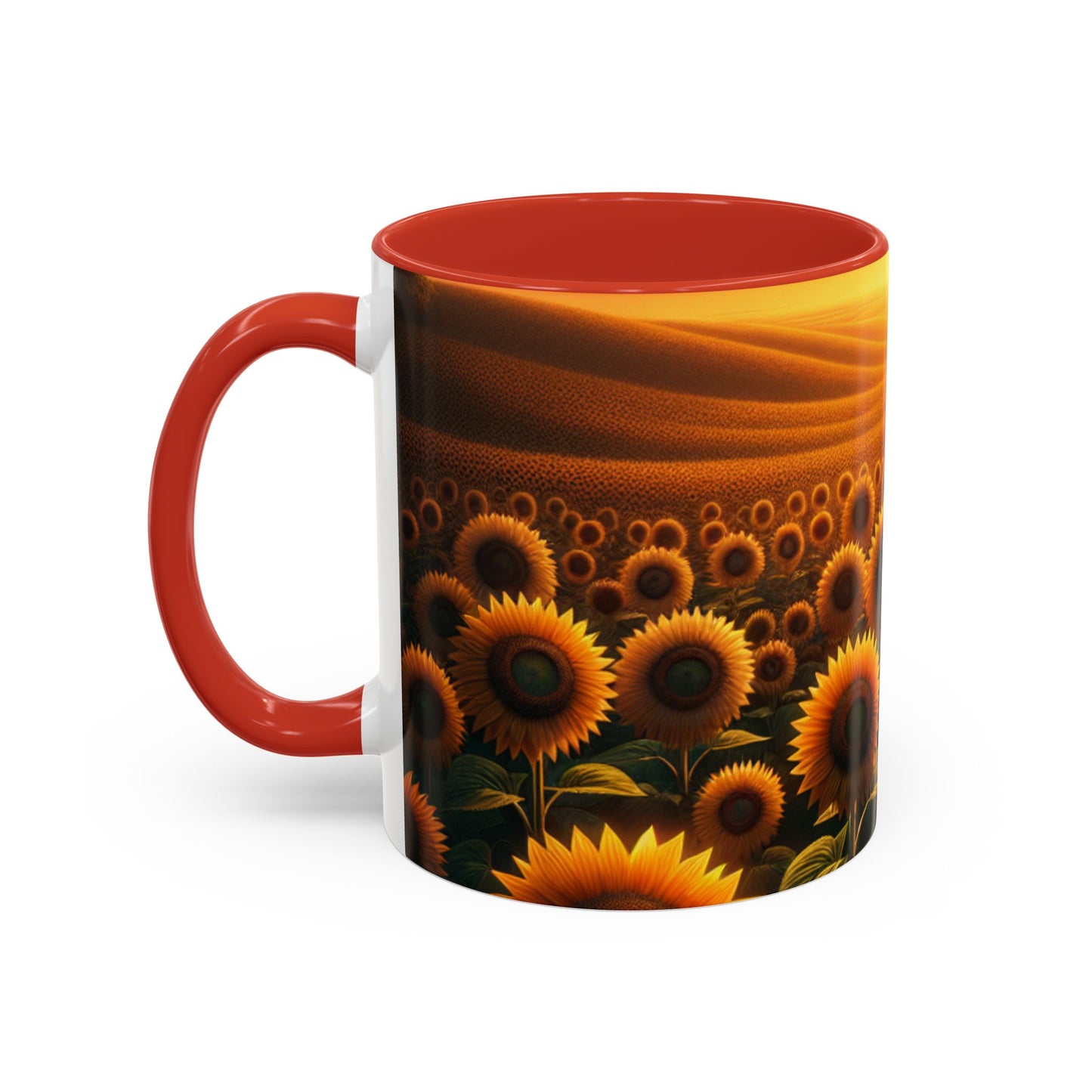 Amber Horizons Sunflower Field - Mugs