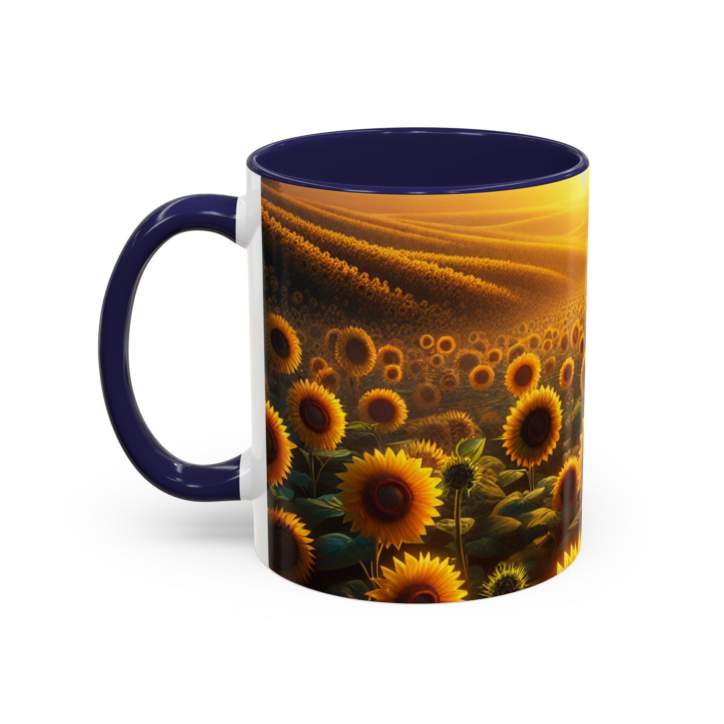 Golden Horizon Sunflower Fields - Mugs