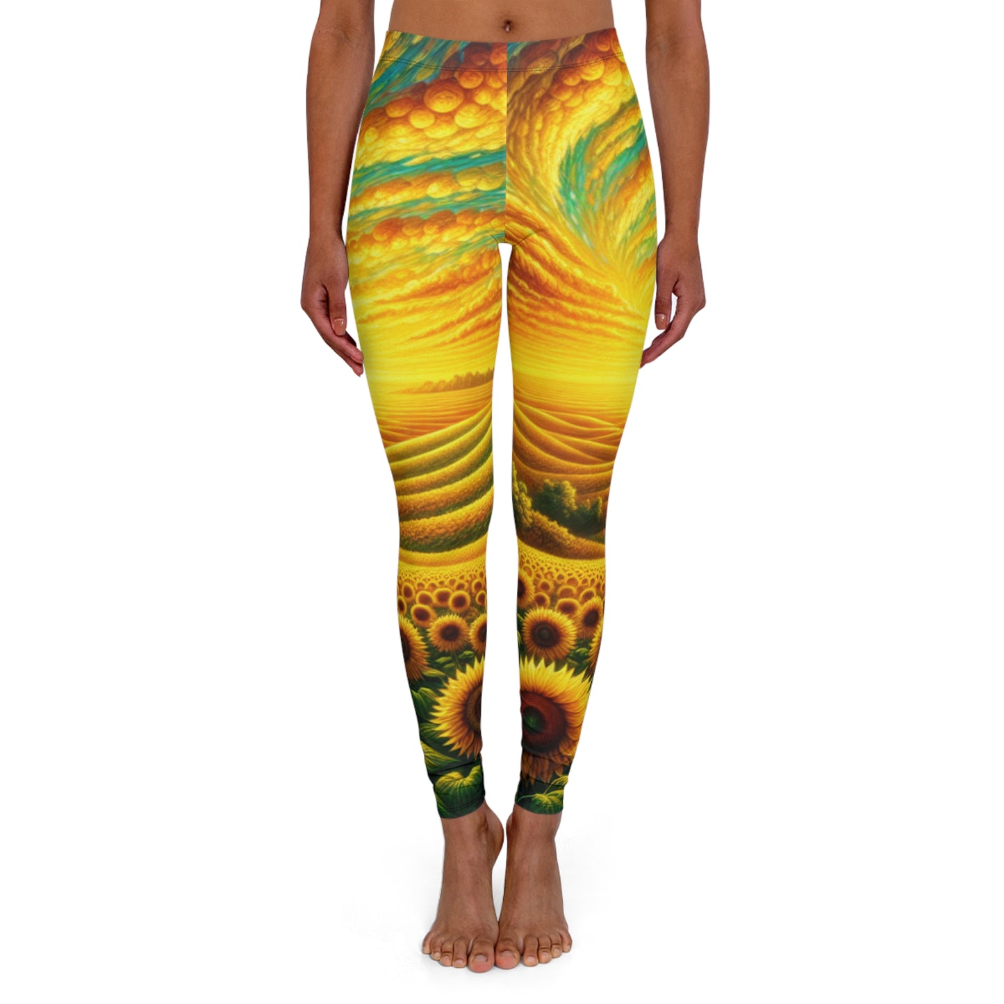 Amber Waves of Bloom - Leggings