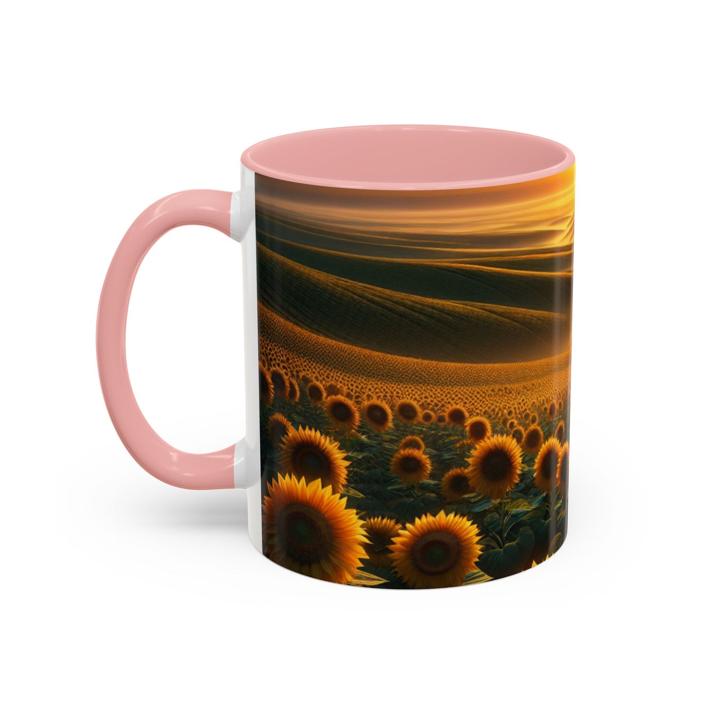 Amber Serenity Sunflower Fields - Mugs