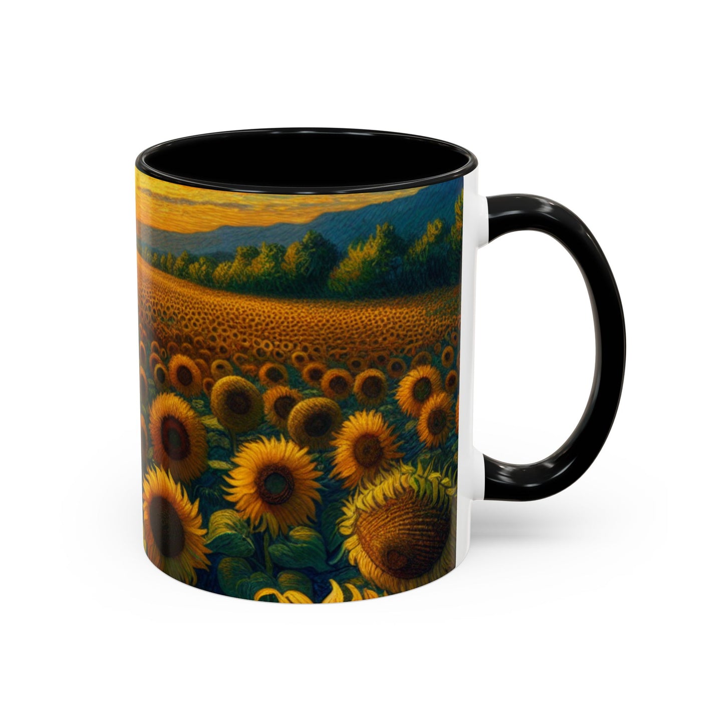 Sunset Sonata Sunflower Field - Mugs