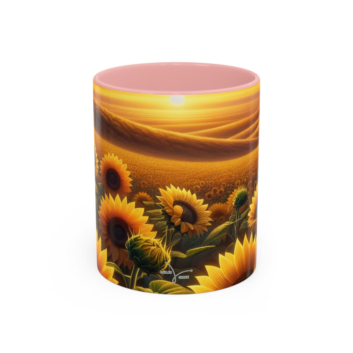 Amber Radiance Sunflower Fields - Mugs