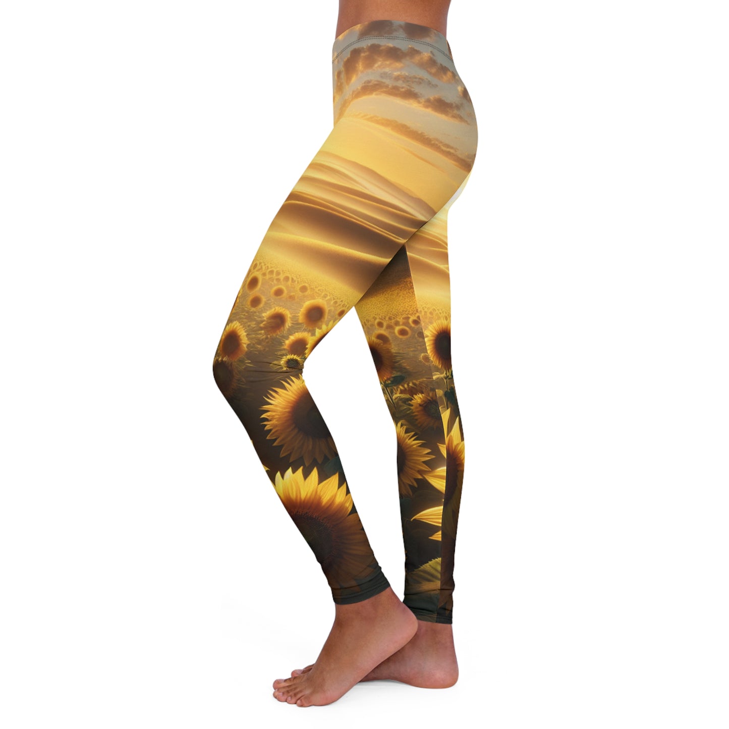 Sunset Serenade in Sunflower Dunes - Leggings
