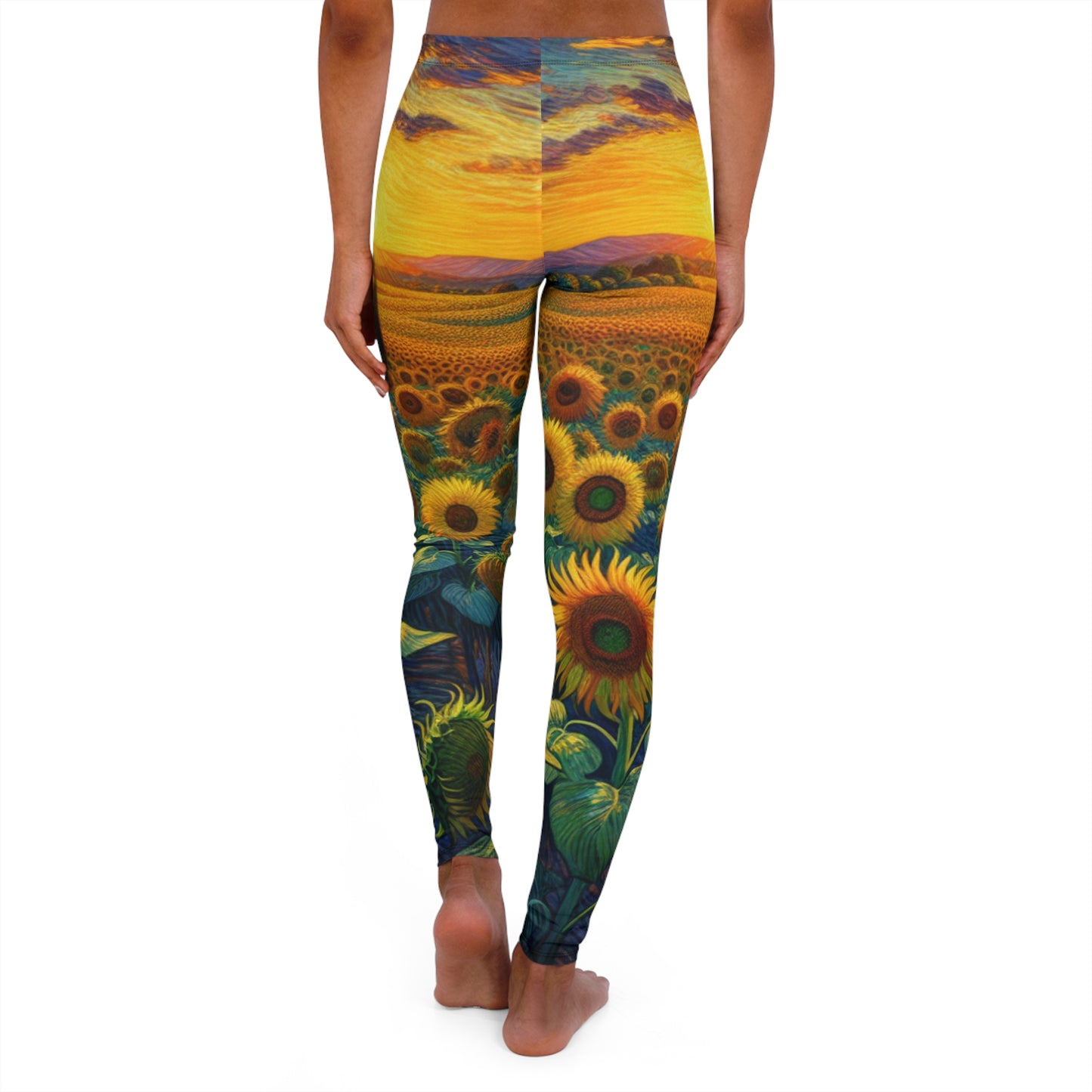Sundrenched Helianthus Valley - Leggings