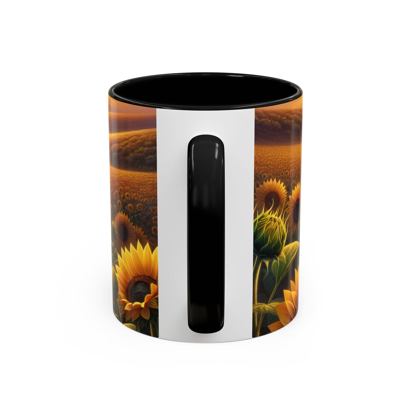 Amber Radiance Sunflower Fields - Mugs