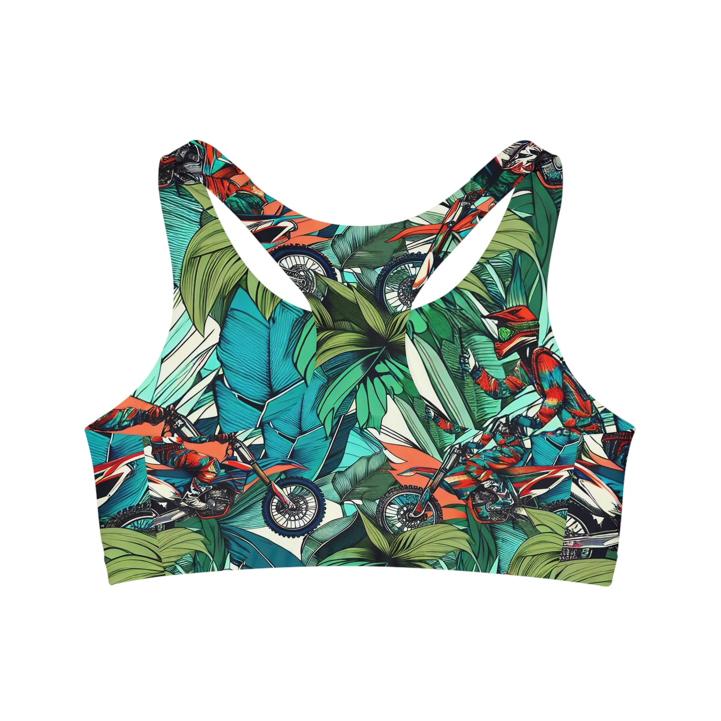 Tropical Moto Surge - Sports Bra