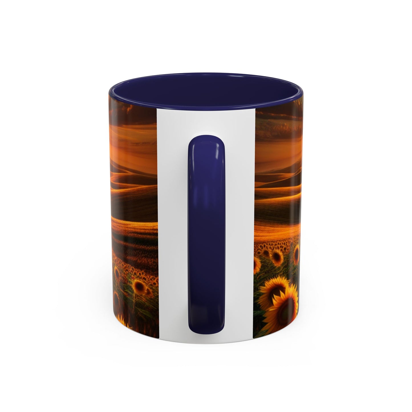 Sunset Serenade in Sunflower Valleys - Mugs