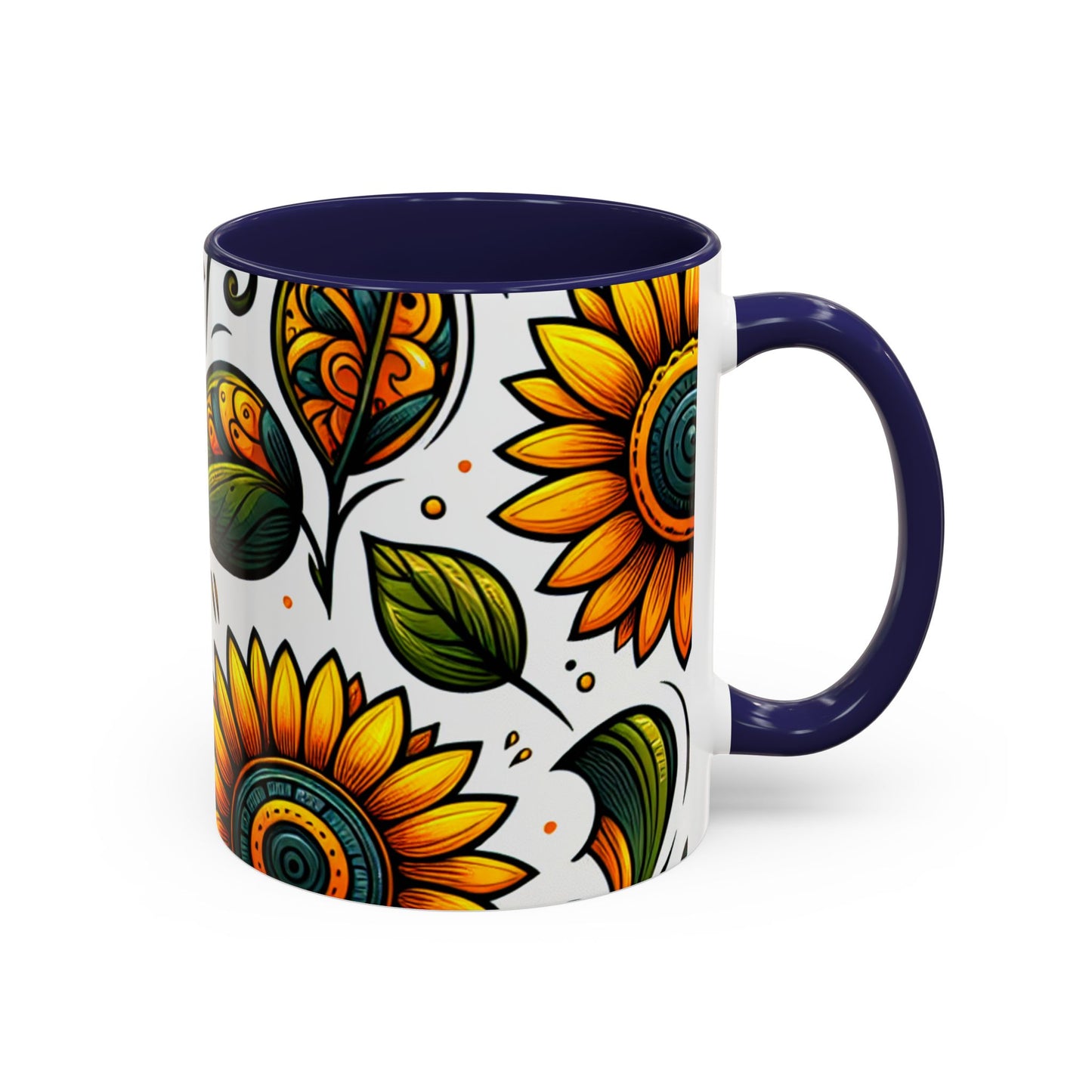 Sunlit Floral Harmony - Mugs