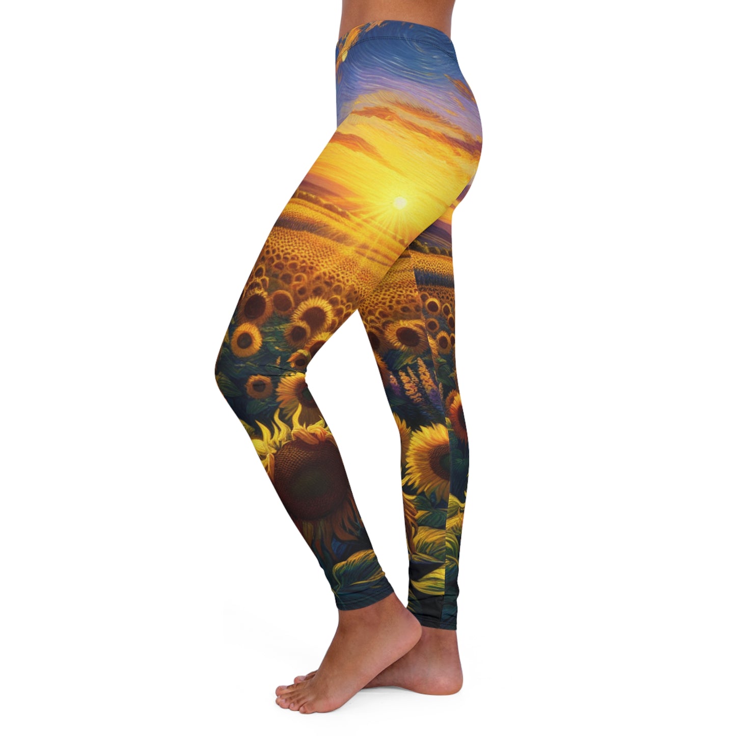 Sunset Serenade in Sunflower Valley - Leggings