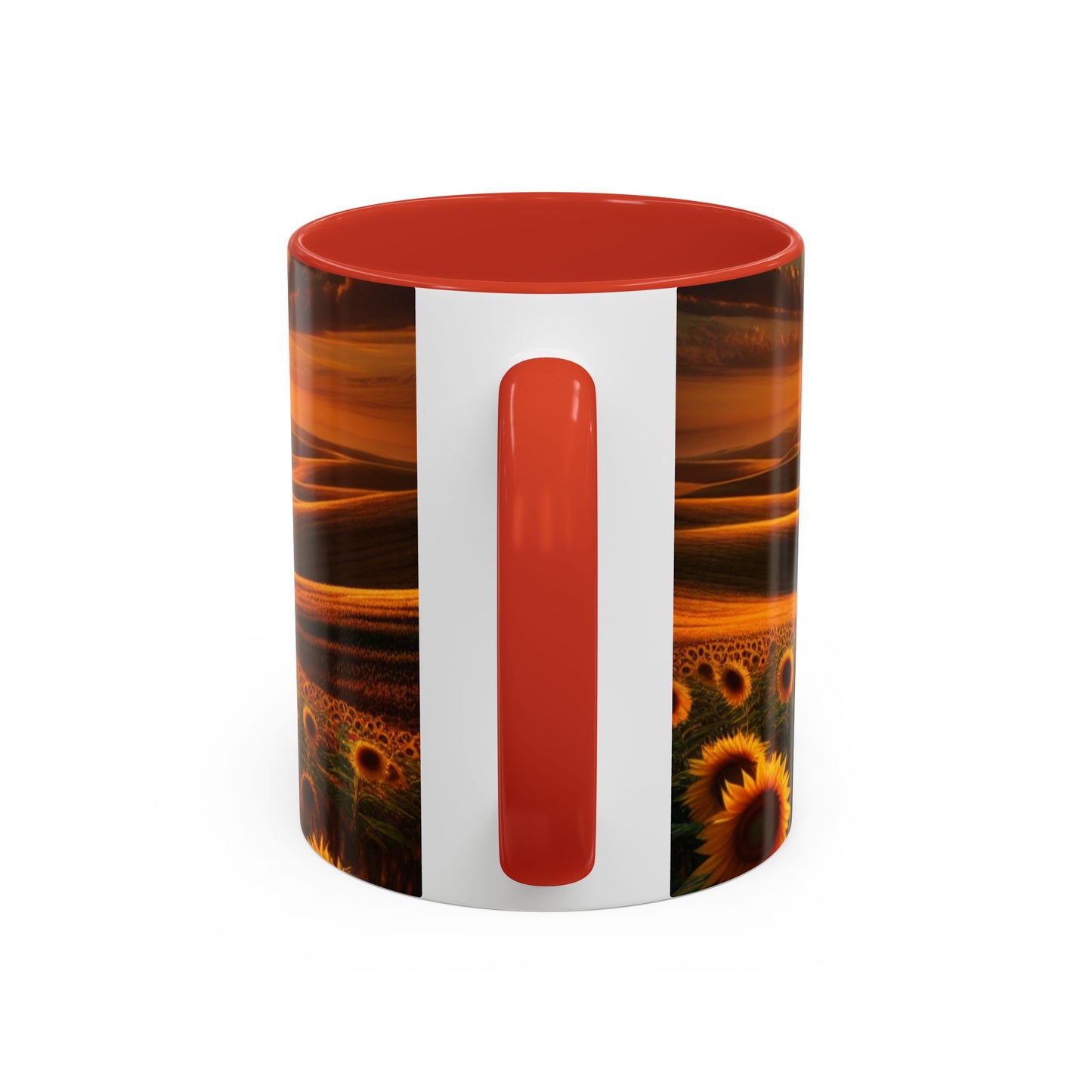 Sunset Serenade in Sunflower Valleys - Mugs
