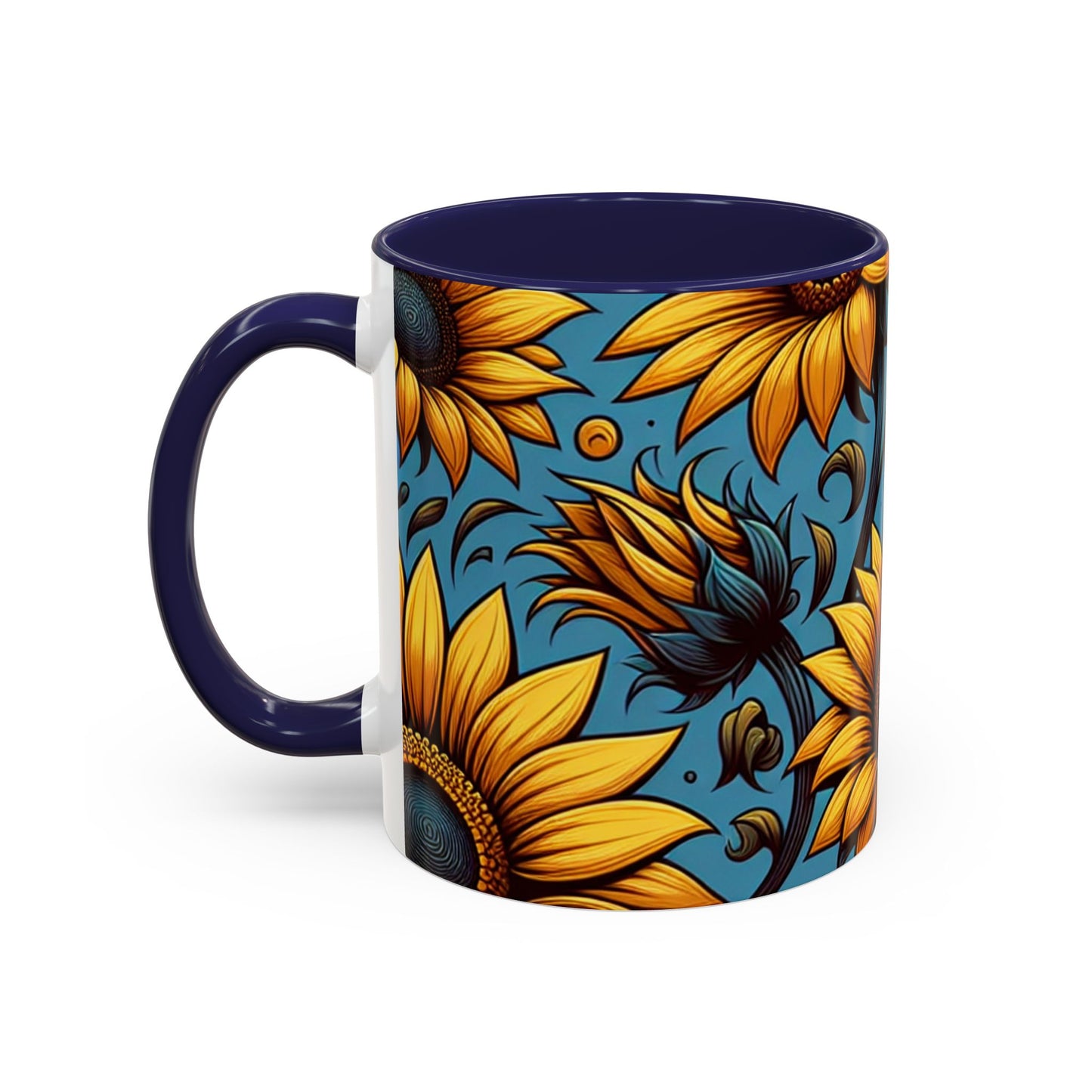 Midnight Sunflower Majesty - Mugs