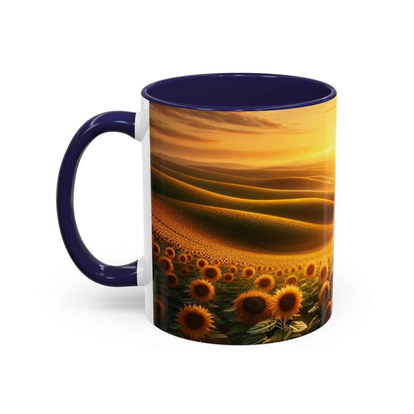 Amber Waves of Sunflower Majesty - Mugs