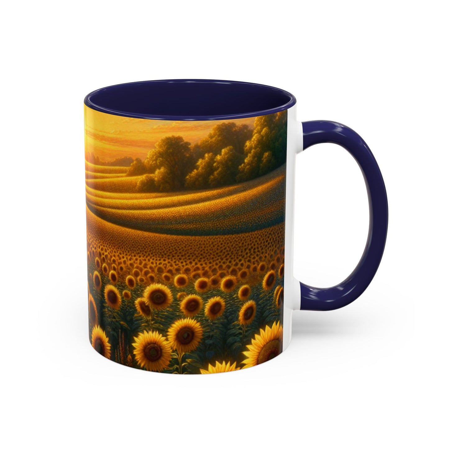 Sunset Sunflower Serenade Pattern - Mugs