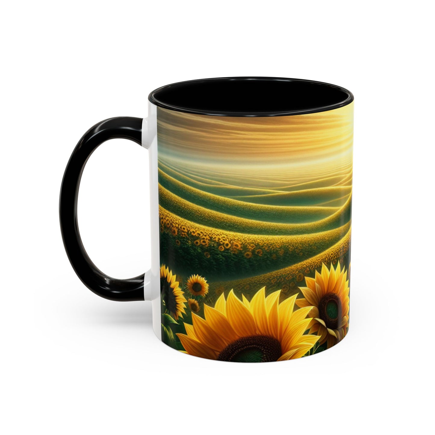 Sunset Sunflower Serenade - Mugs