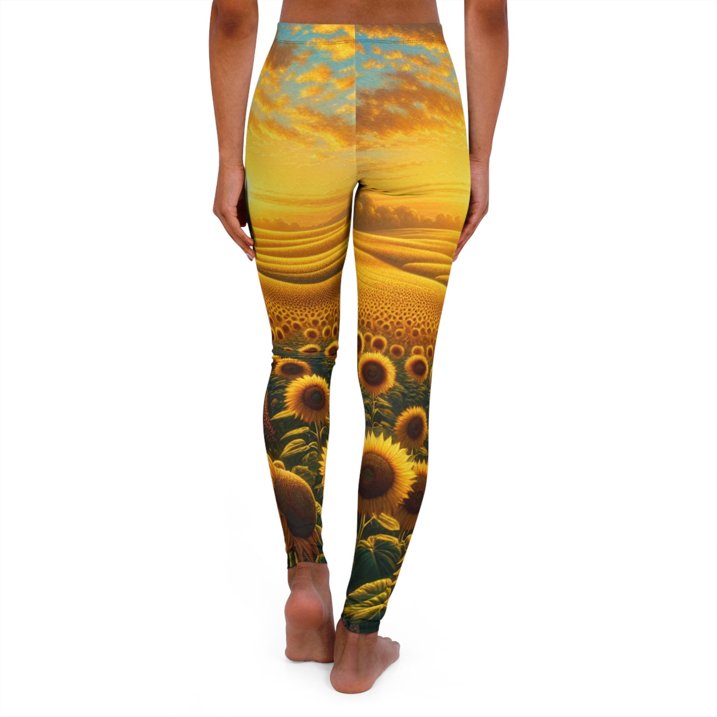 Sunset Sunflower Serenade Pattern - Leggings