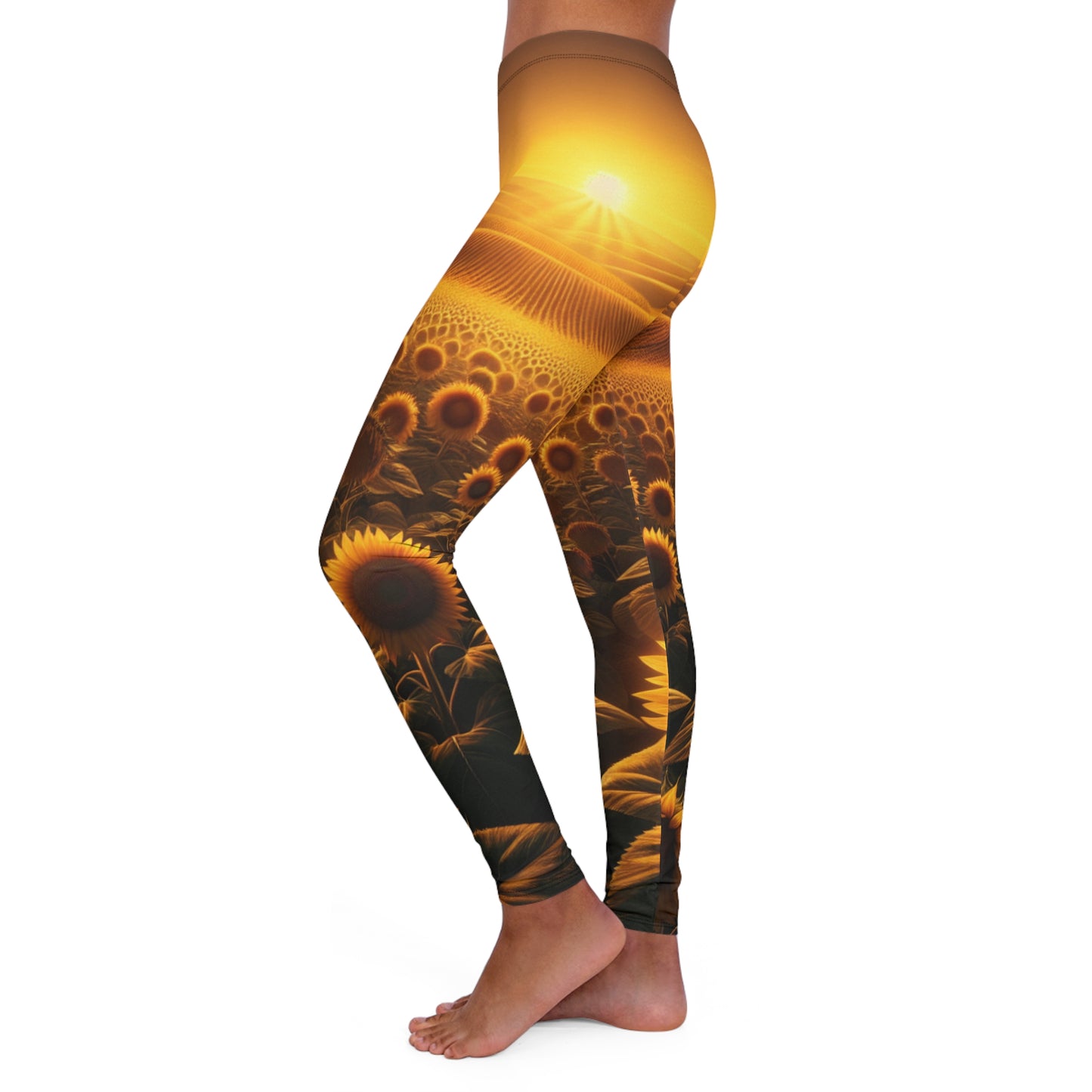 Amber Waves of Bloom - Leggings