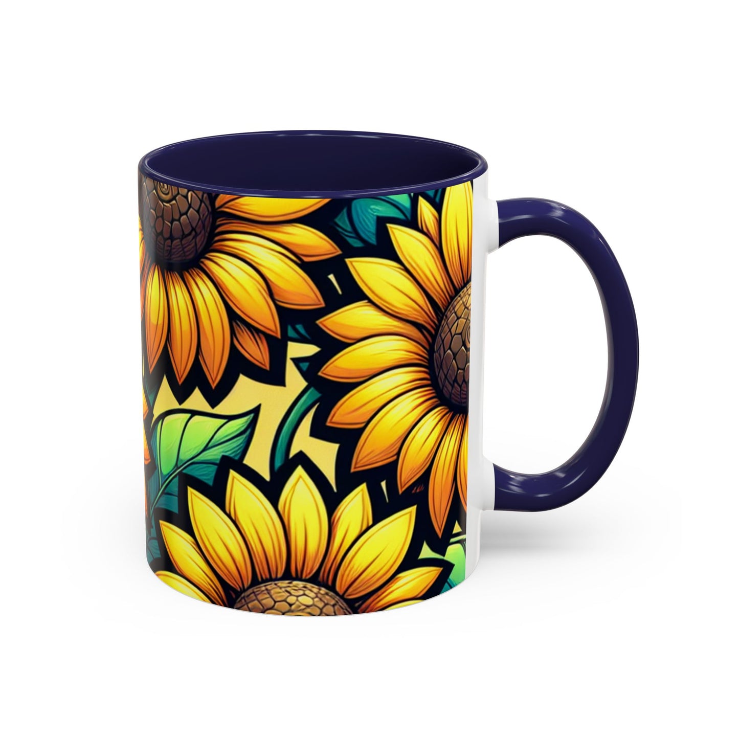 Sunflower Radiance Symphony - Mugs