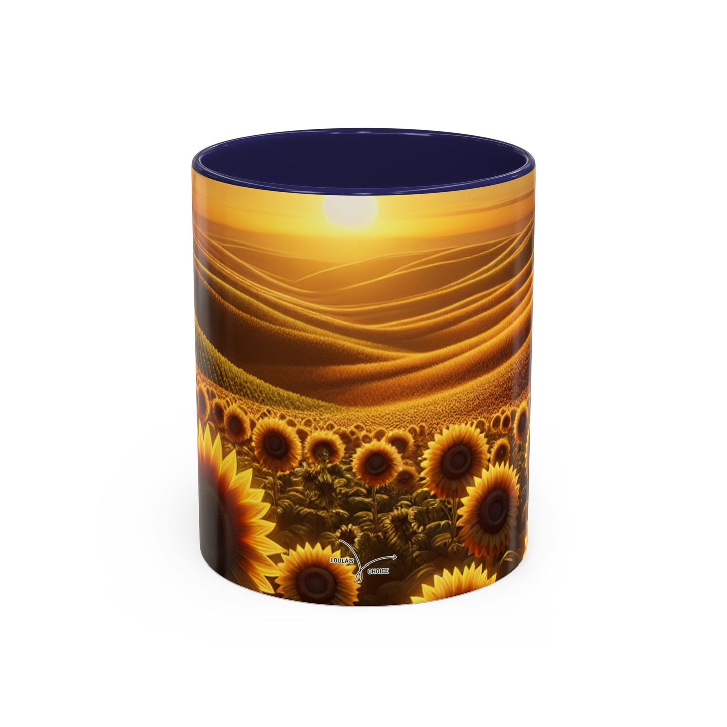 Golden Hour Sunflower Waves - Mugs