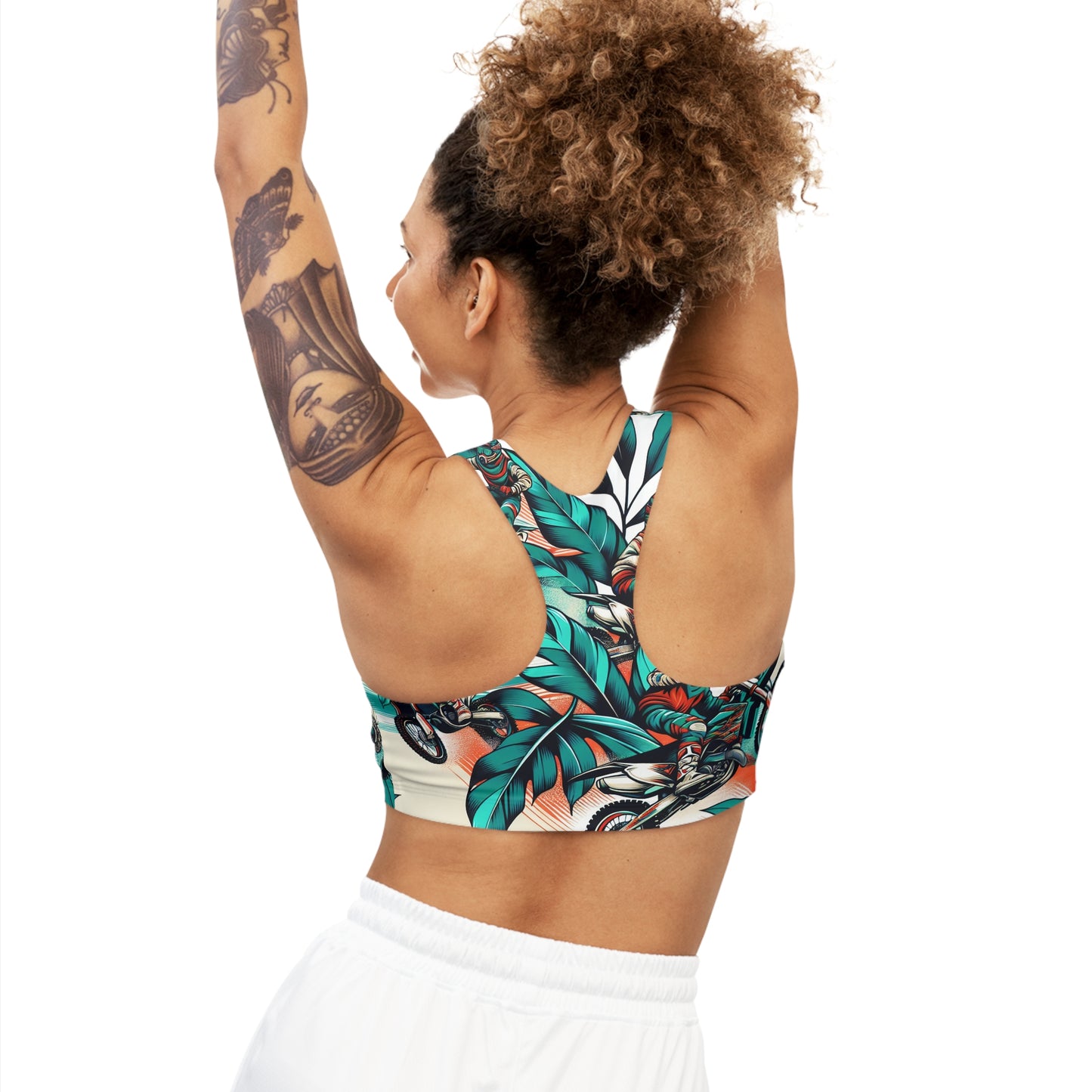 Tropical Moto Surge - Sports Bra