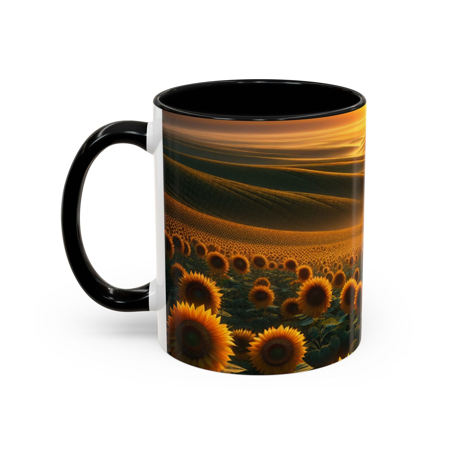 Amber Serenity Sunflower Fields - Mugs